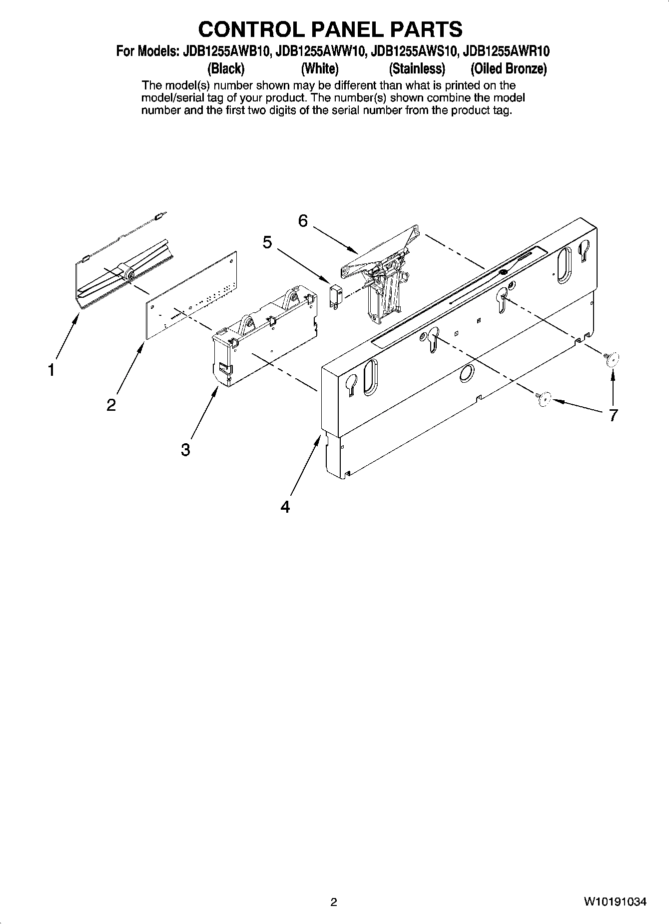 02 - CONTROL PANEL PARTS