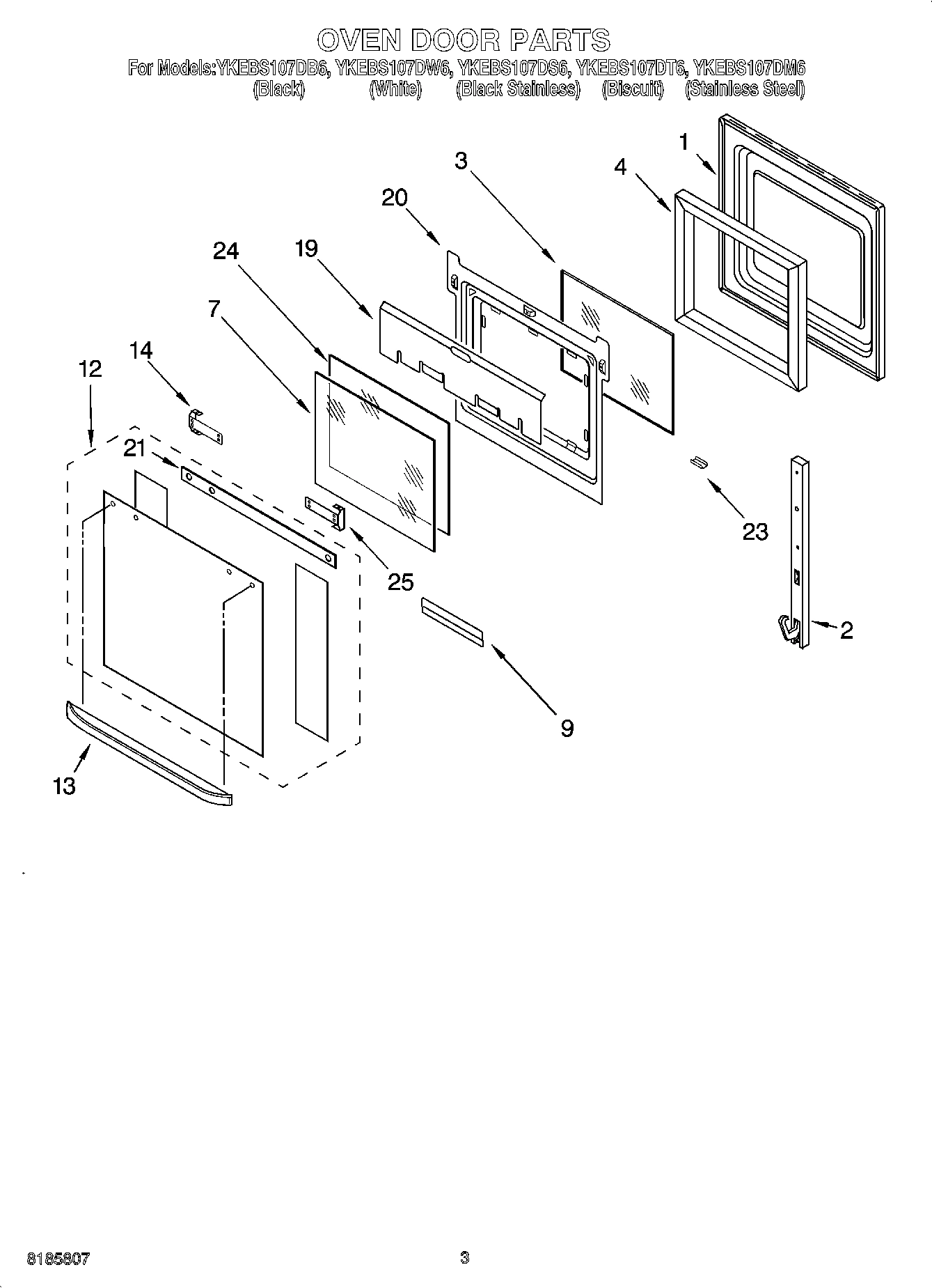 02 - OVEN DOOR PARTS