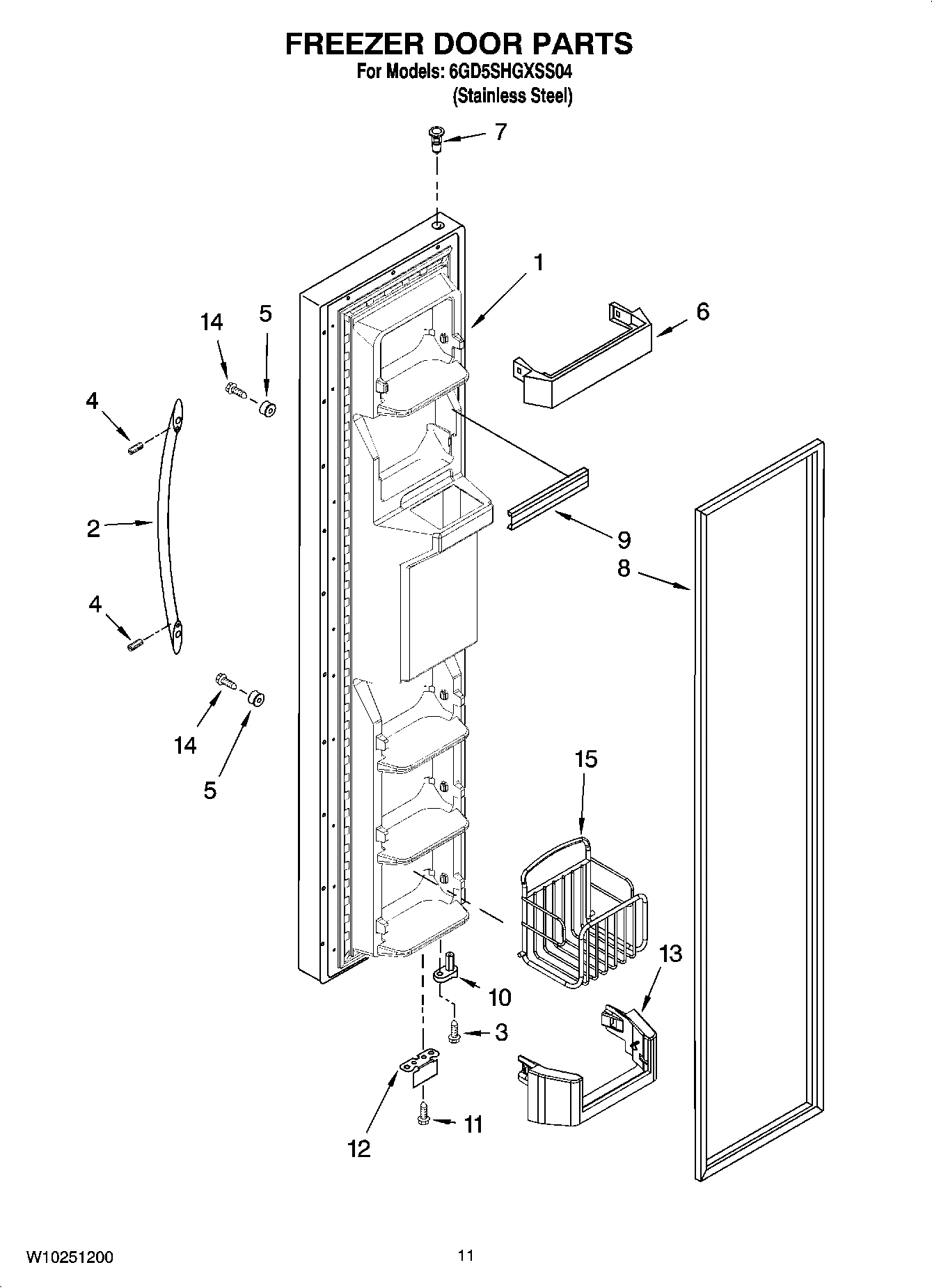 07 - FREEZER DOOR PARTS