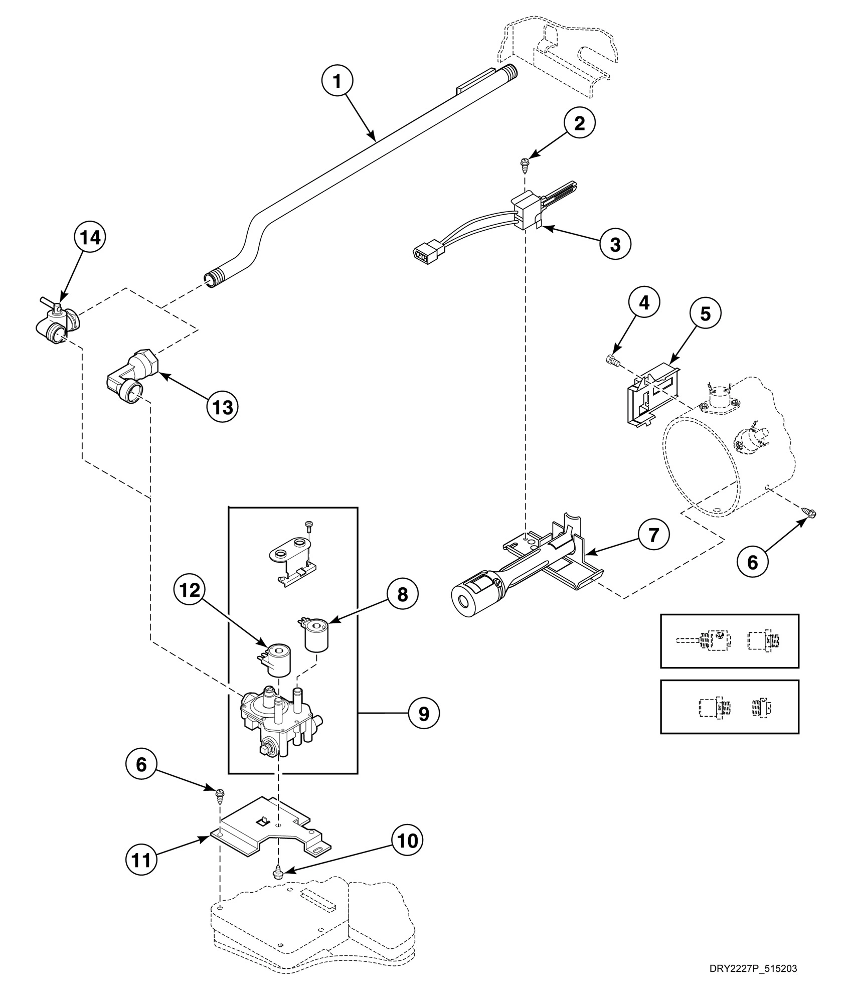 Gas Valve and Igniter (Gas Models)