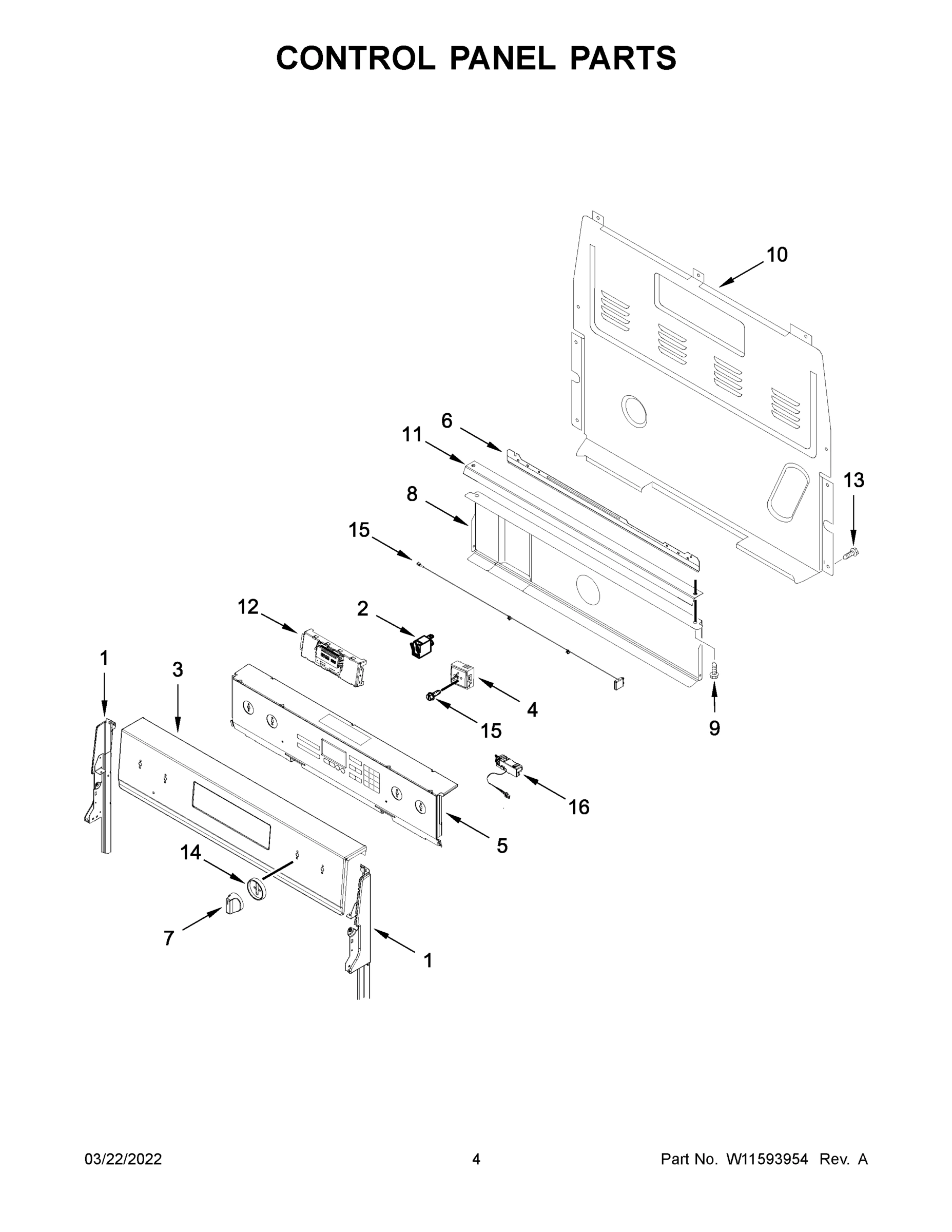 03 - CONTROL PANEL PARTS