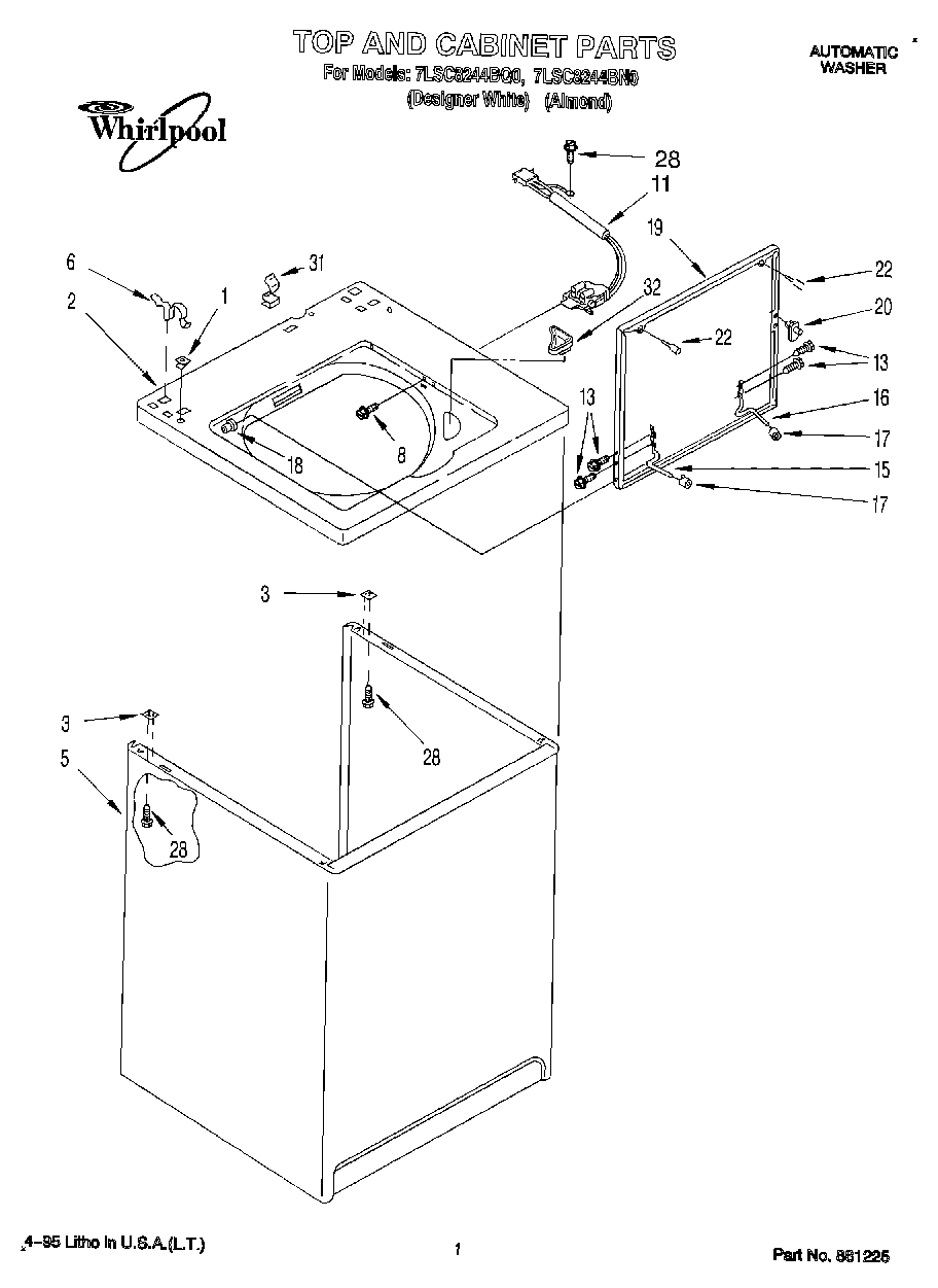 01 - TOP AND CABINET, LIT/OPTIONAL