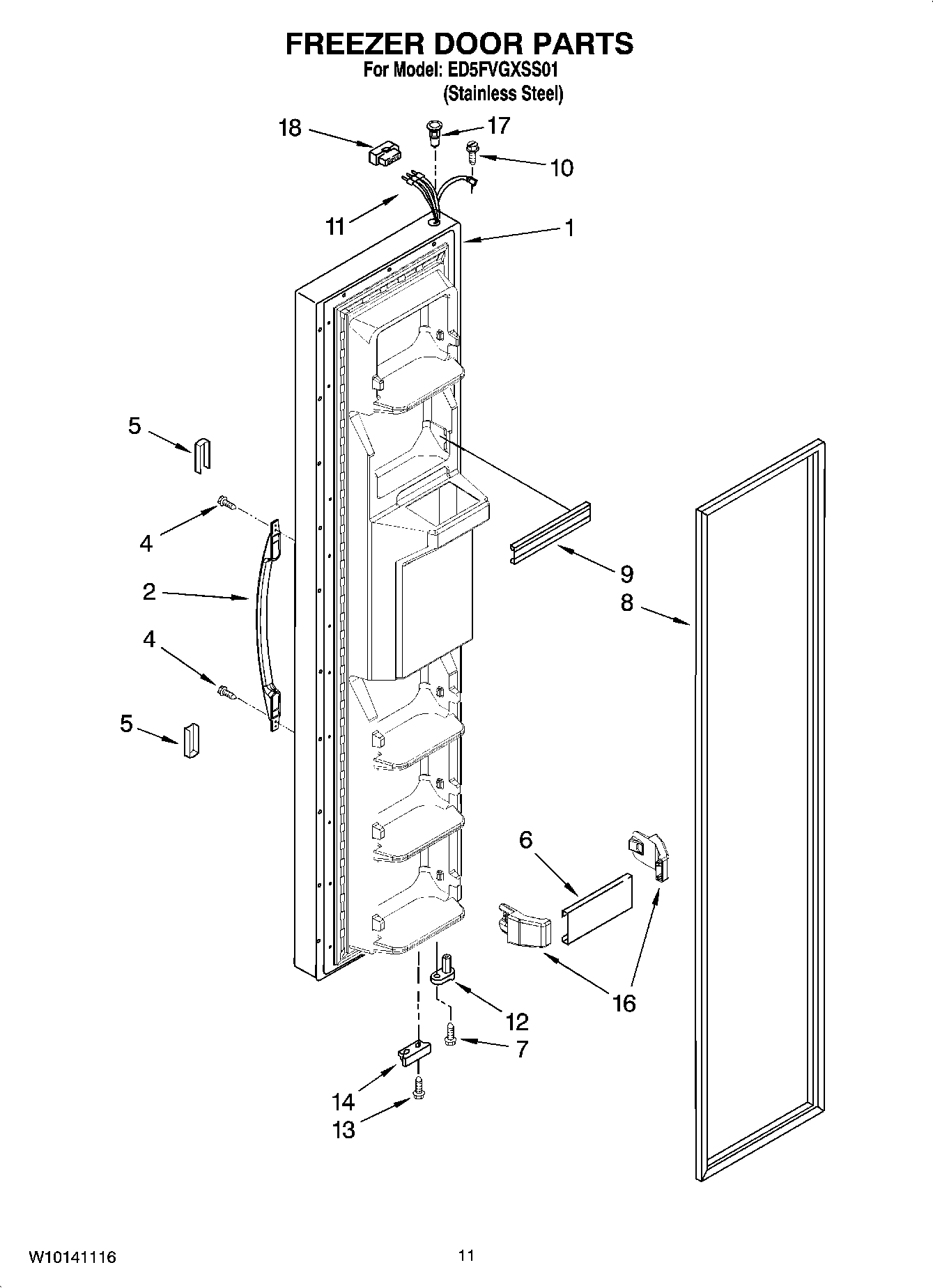 07 - FREEZER DOOR PARTS