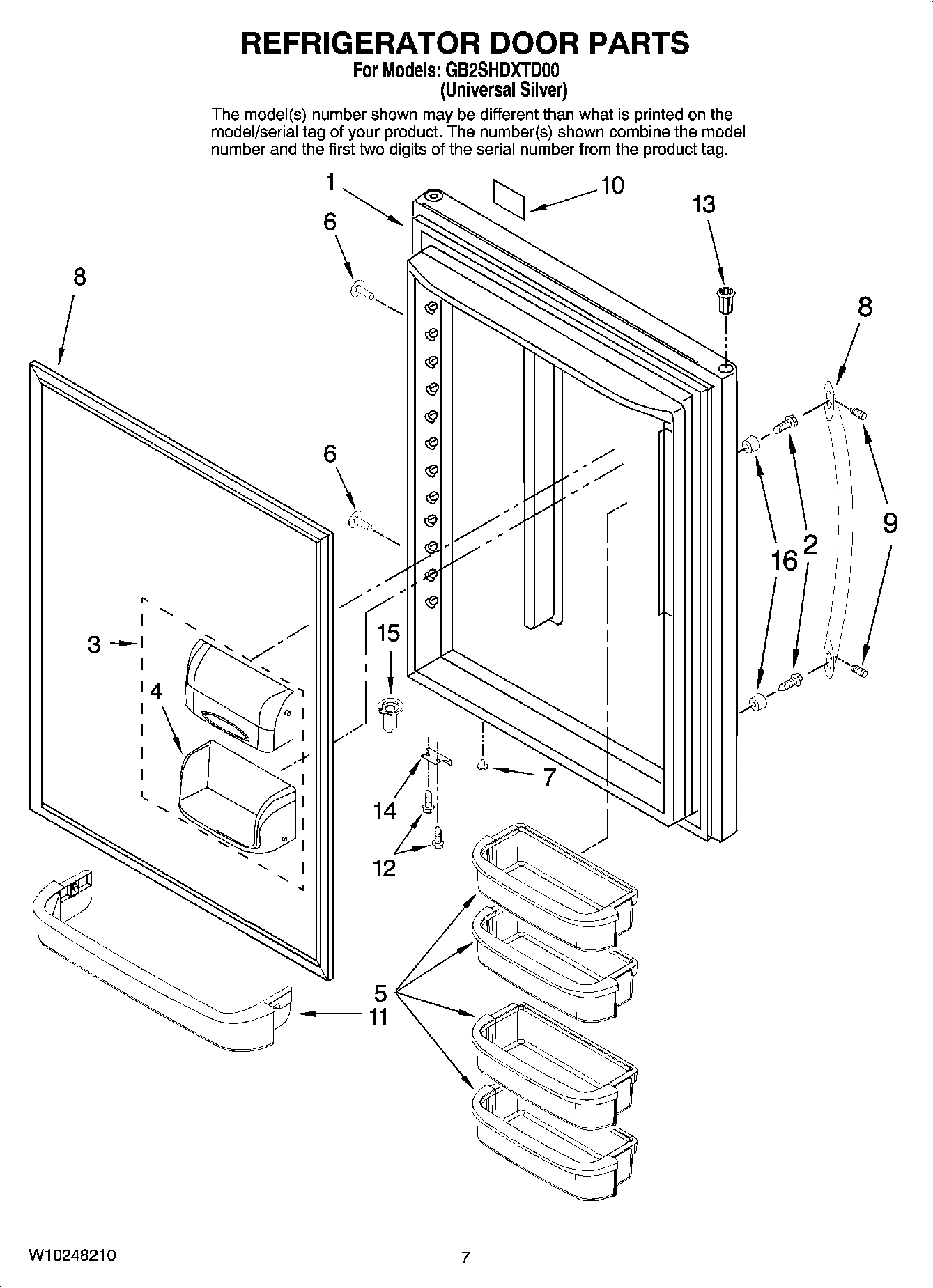 05 - REFRIGERATOR DOOR PARTS