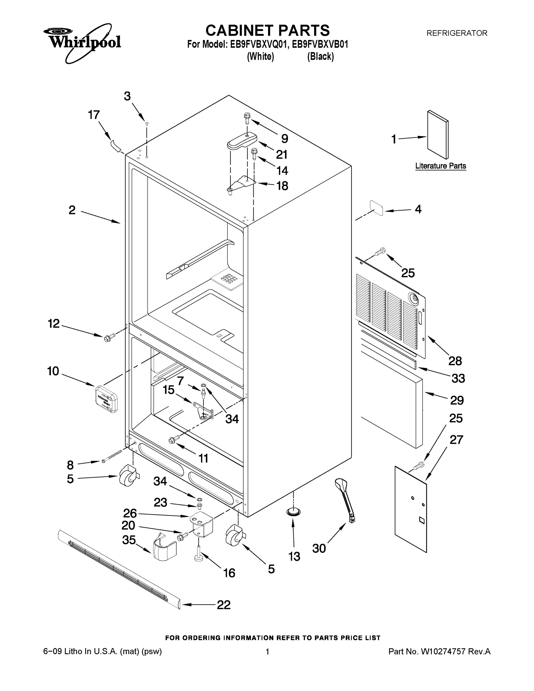 01 - CABINET PARTS