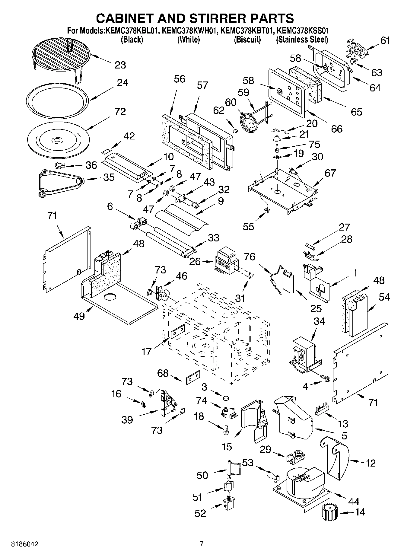 06 - CABINET AND STIRRER PARTS