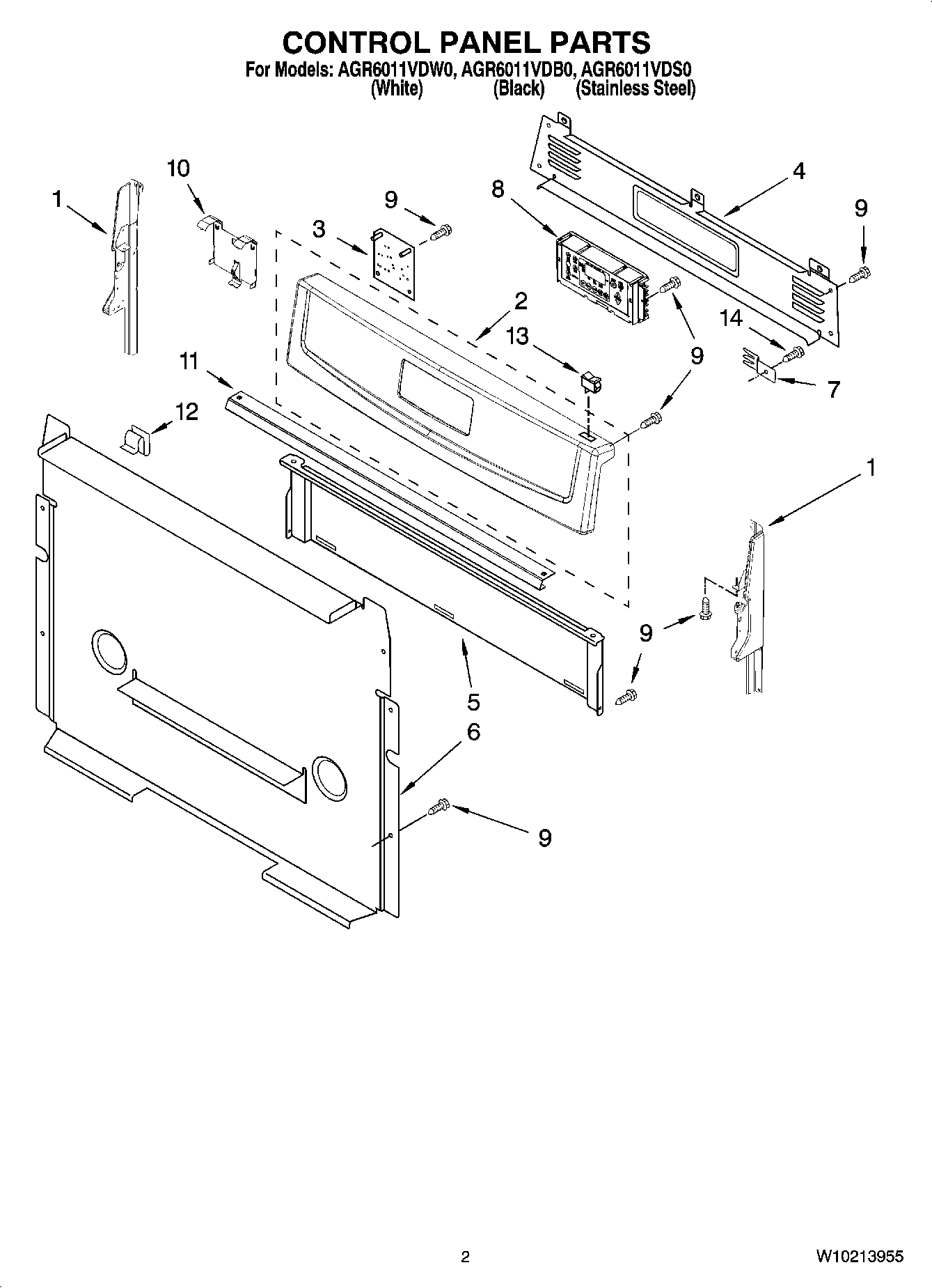 02 - CONTROL PANEL PARTS