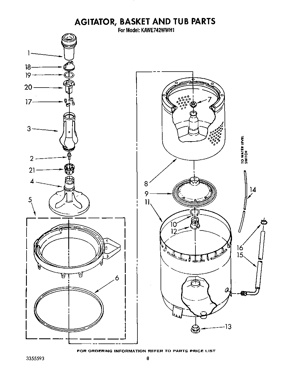 05 - AGITATOR, BASKET AND TUB