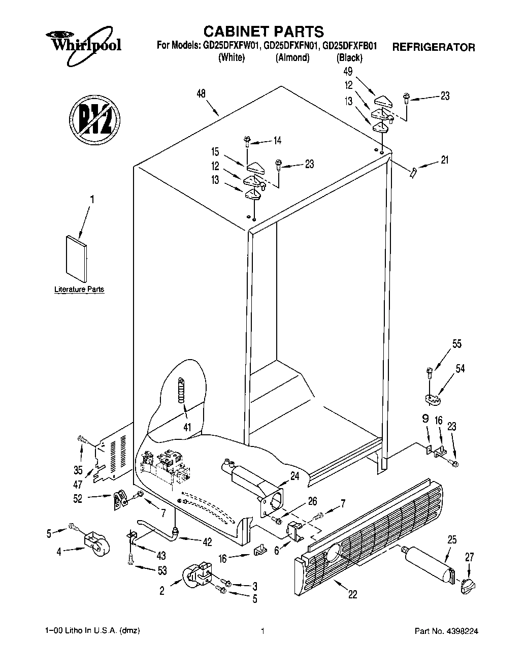 01 - CABINET, LITERATURE