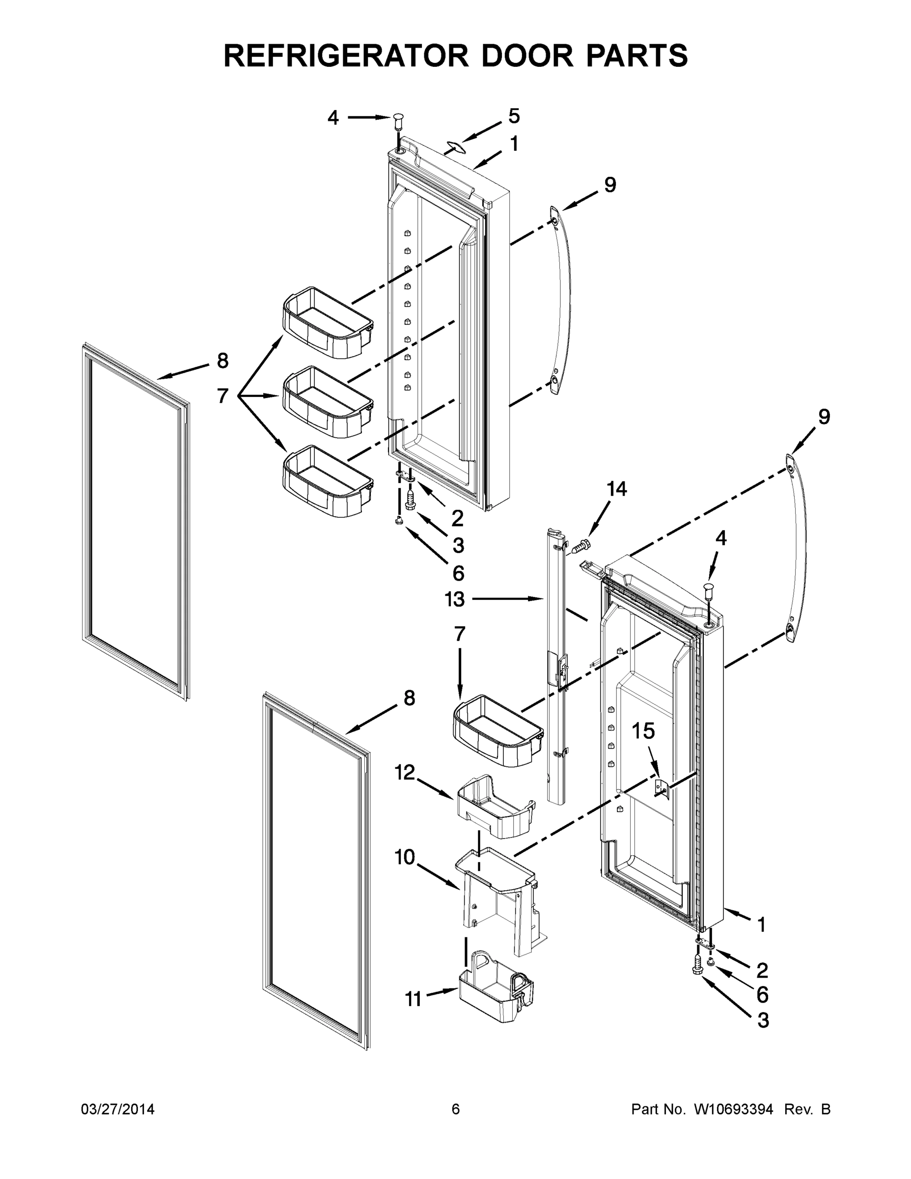 04 - REFRIGERATOR DOOR PARTS
