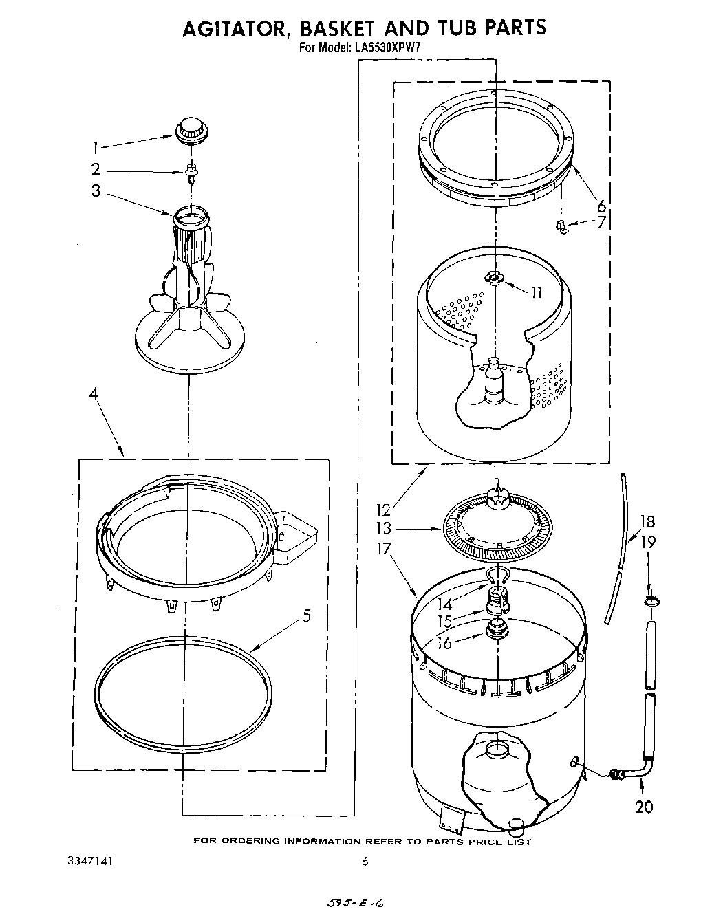 04 - AGITATOR, BASKET AND TUB