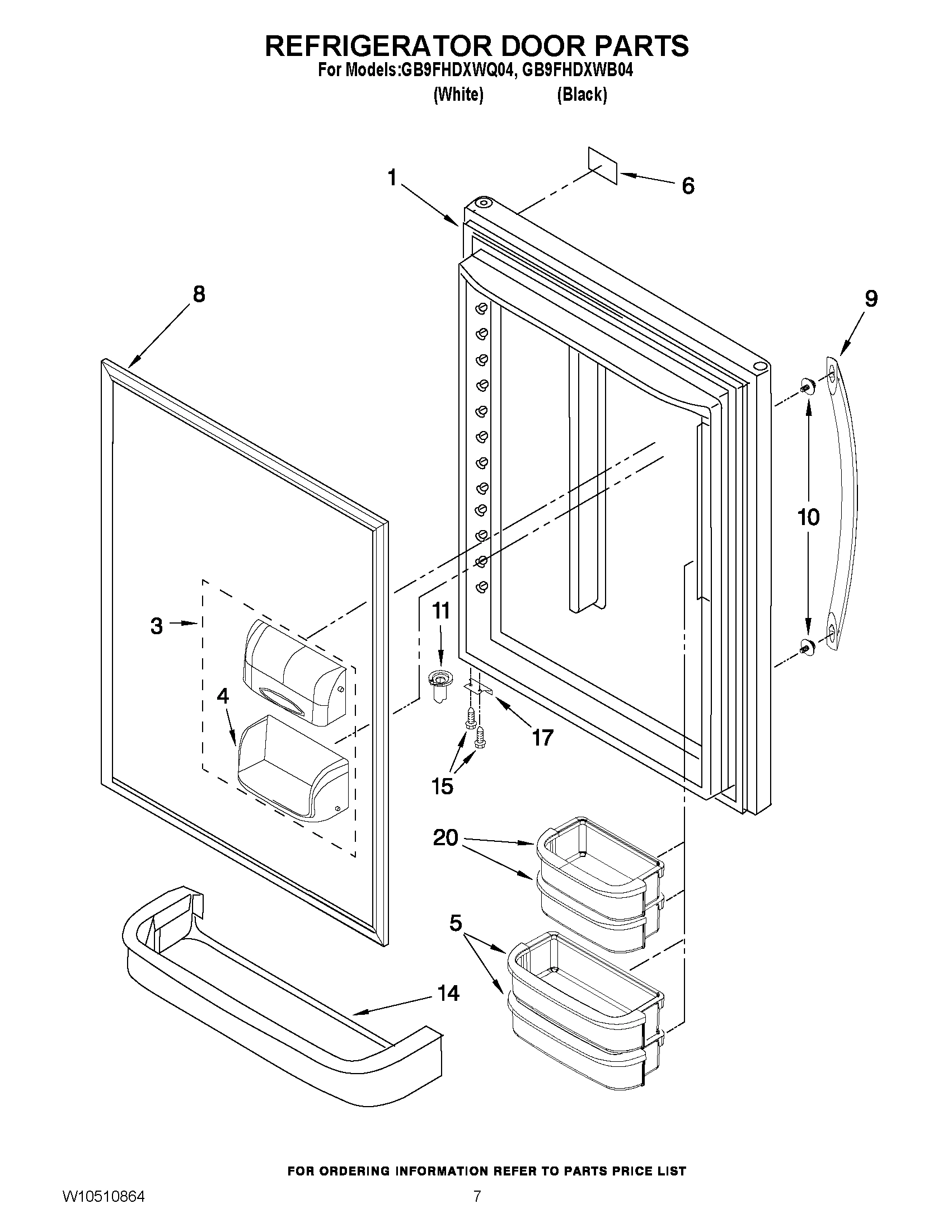 04 - REFRIGERATOR DOOR PARTS