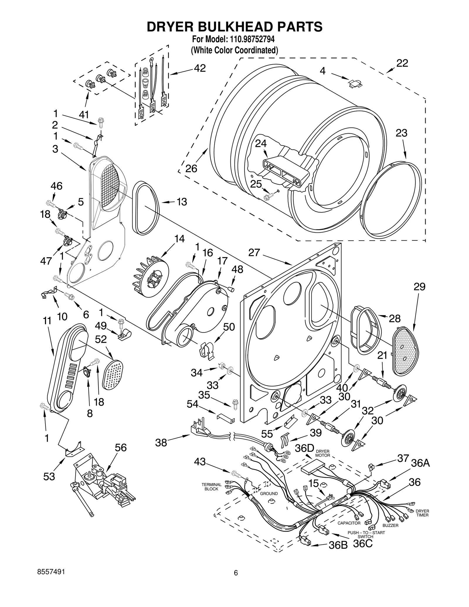 DRYER BULKHEAD PARTS