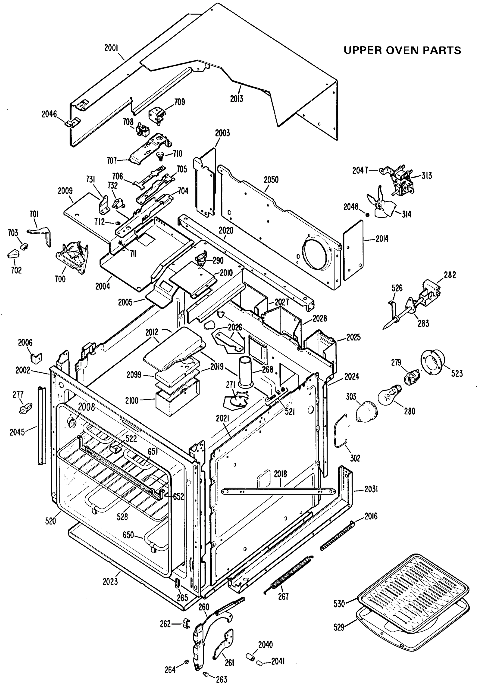 UPPER OVEN PARTS
