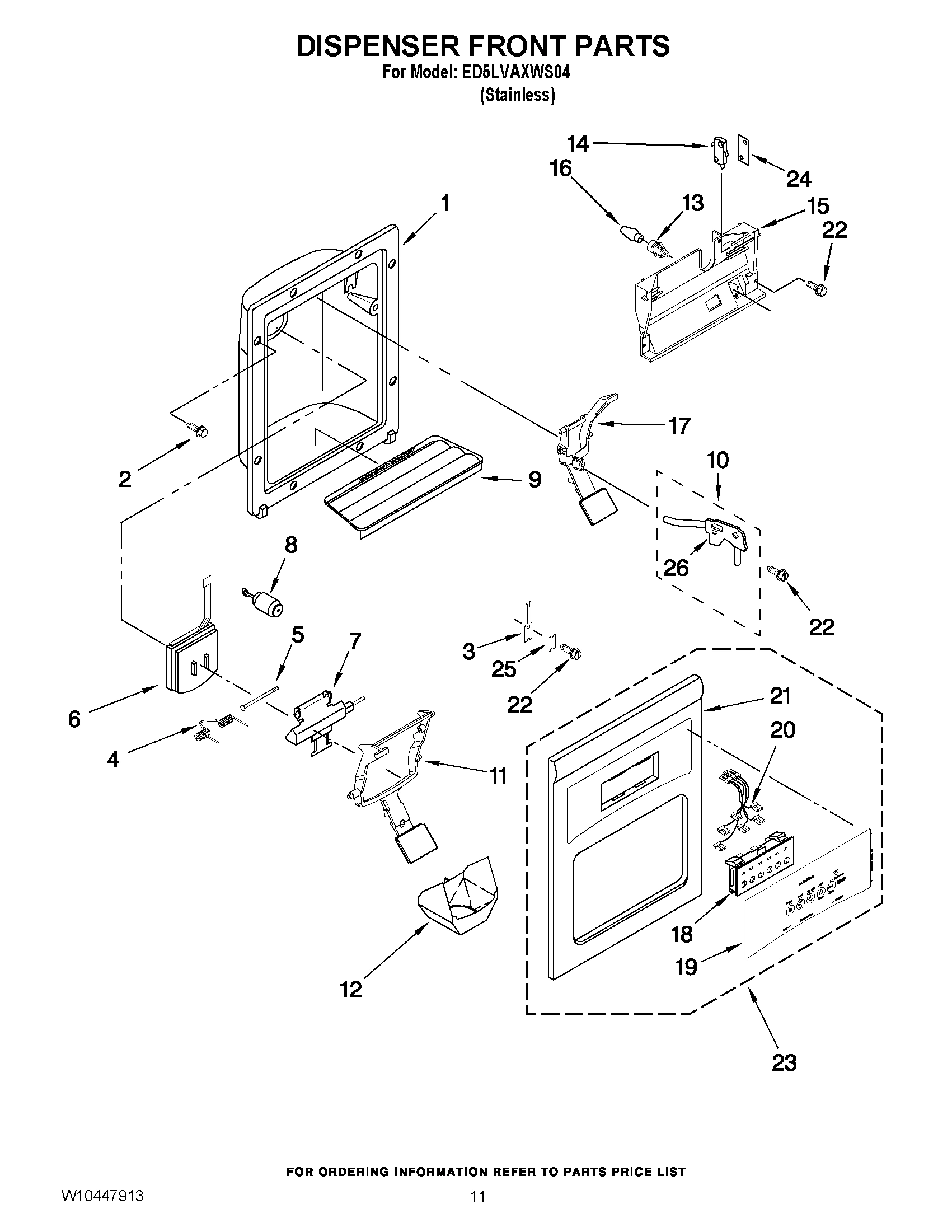 07 - DISPENSER FRONT PARTS
