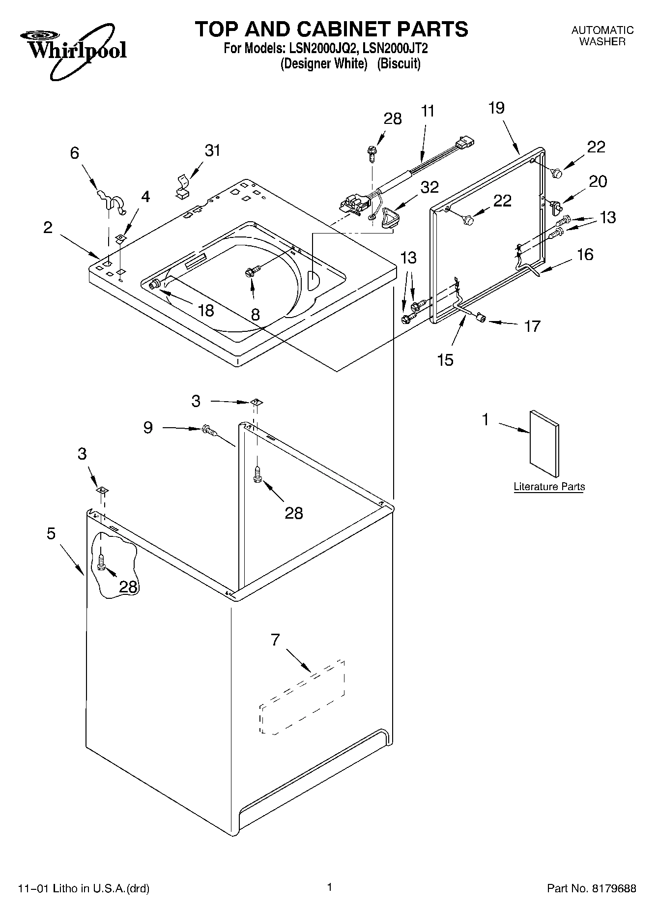 01 - TOP AND CABINET, LITERATURE