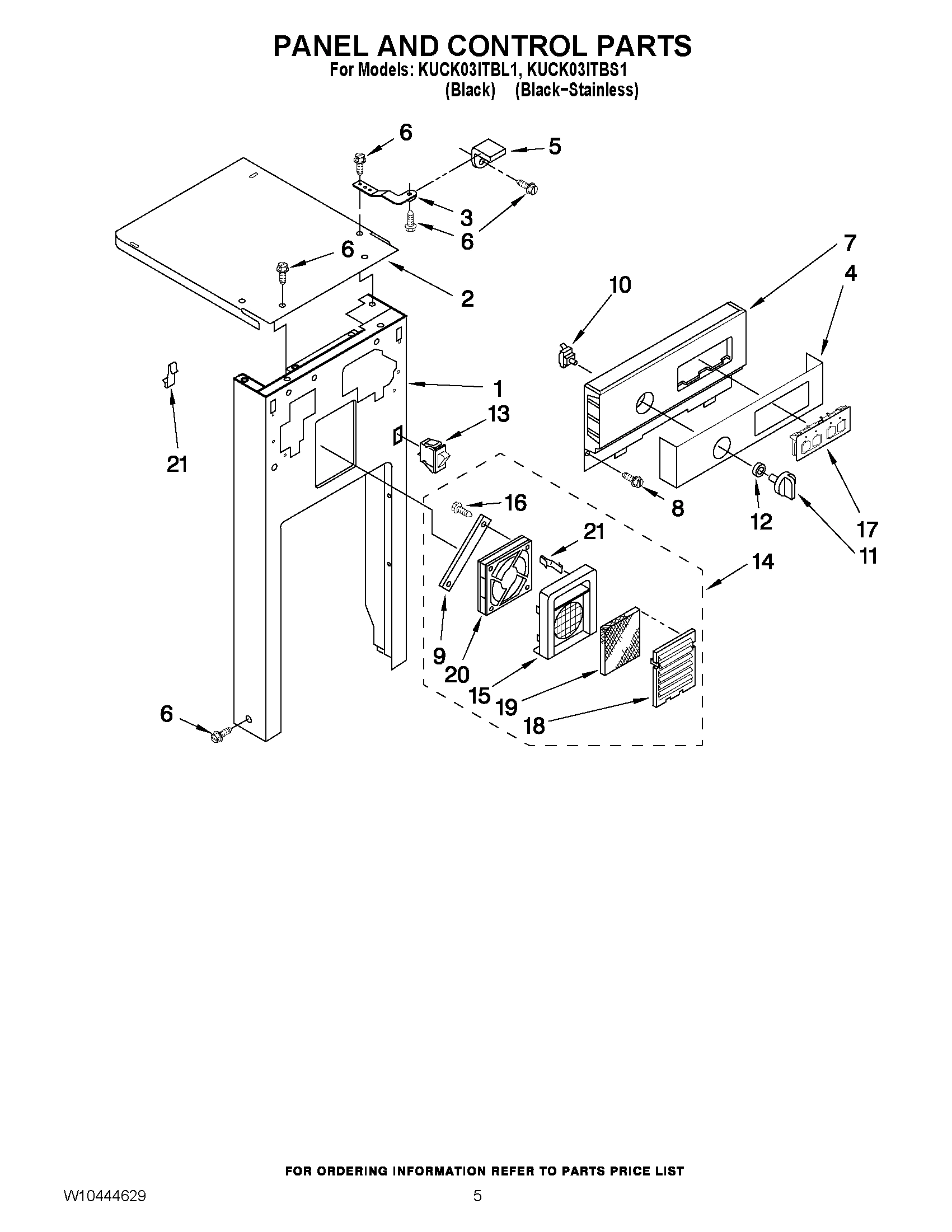 05 - PANEL AND CONTROL PARTS