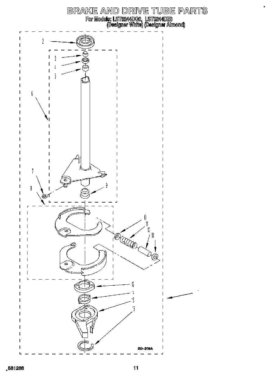 09 - BRAKE AND DRIVE TUBE