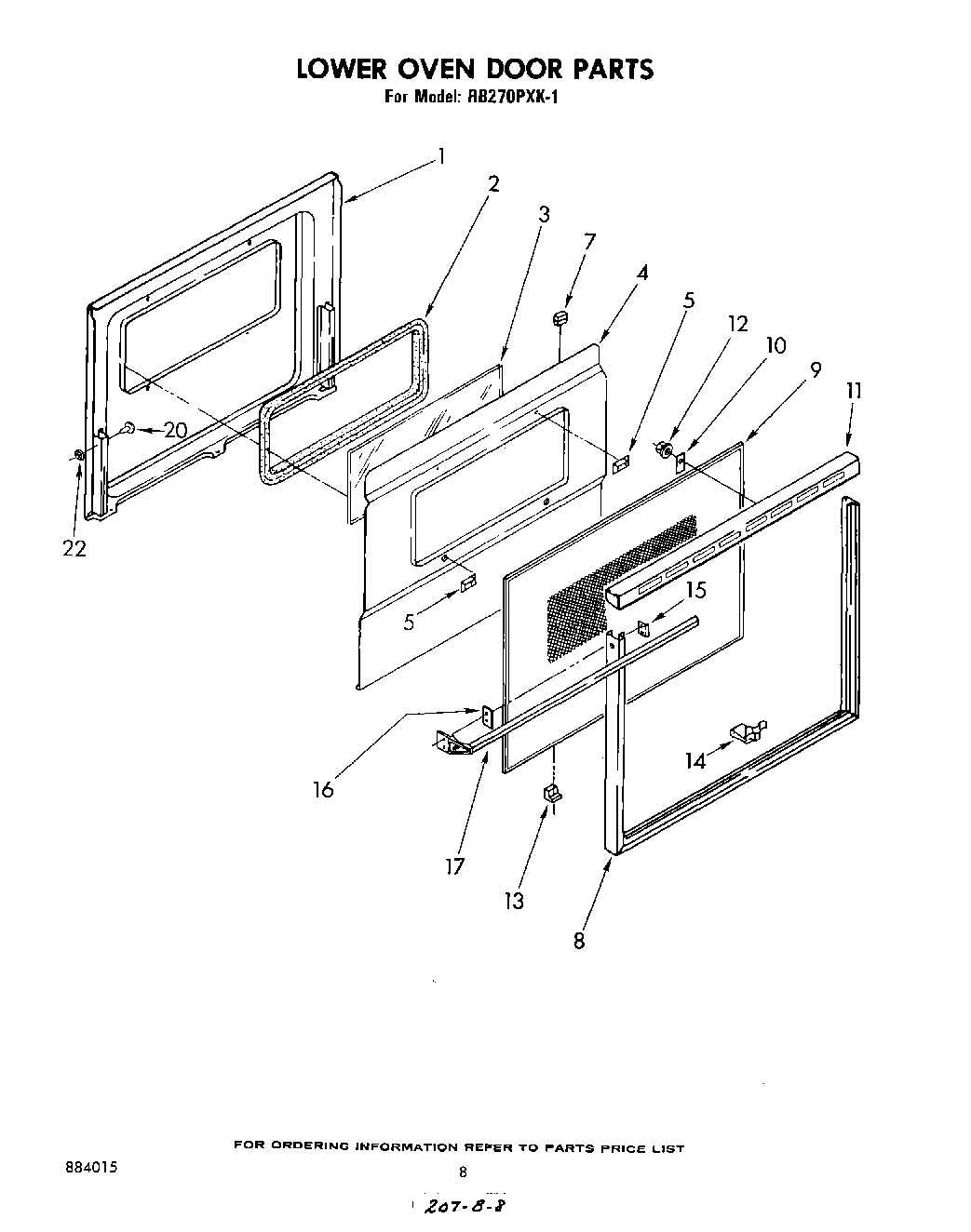 05 - LOWER OVEN DOOR , LITERATURE AND OPTIONAL