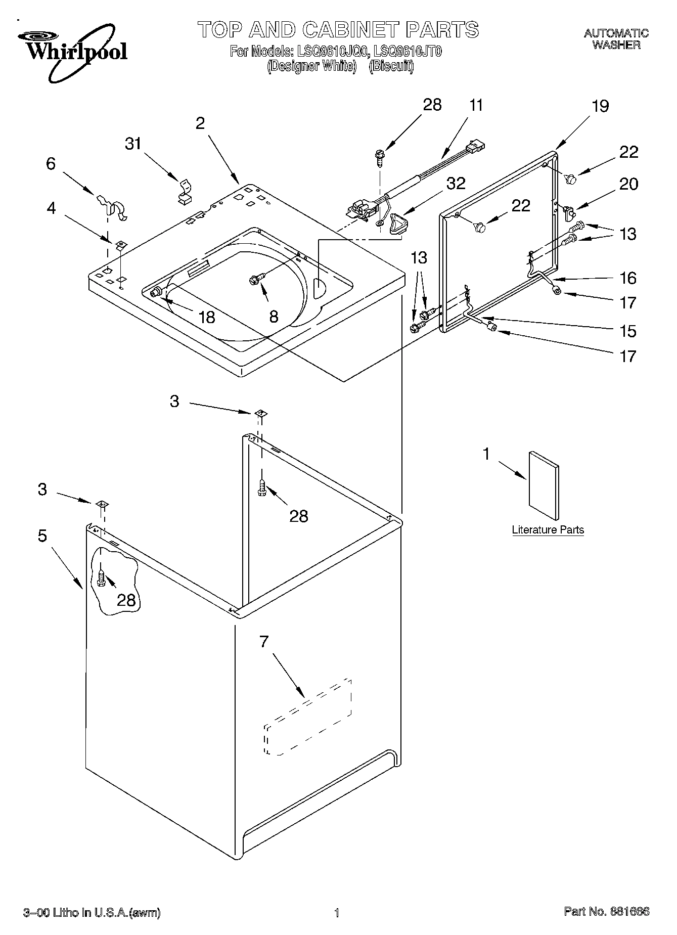 01 - TOP AND CABINET, LITERATURE
