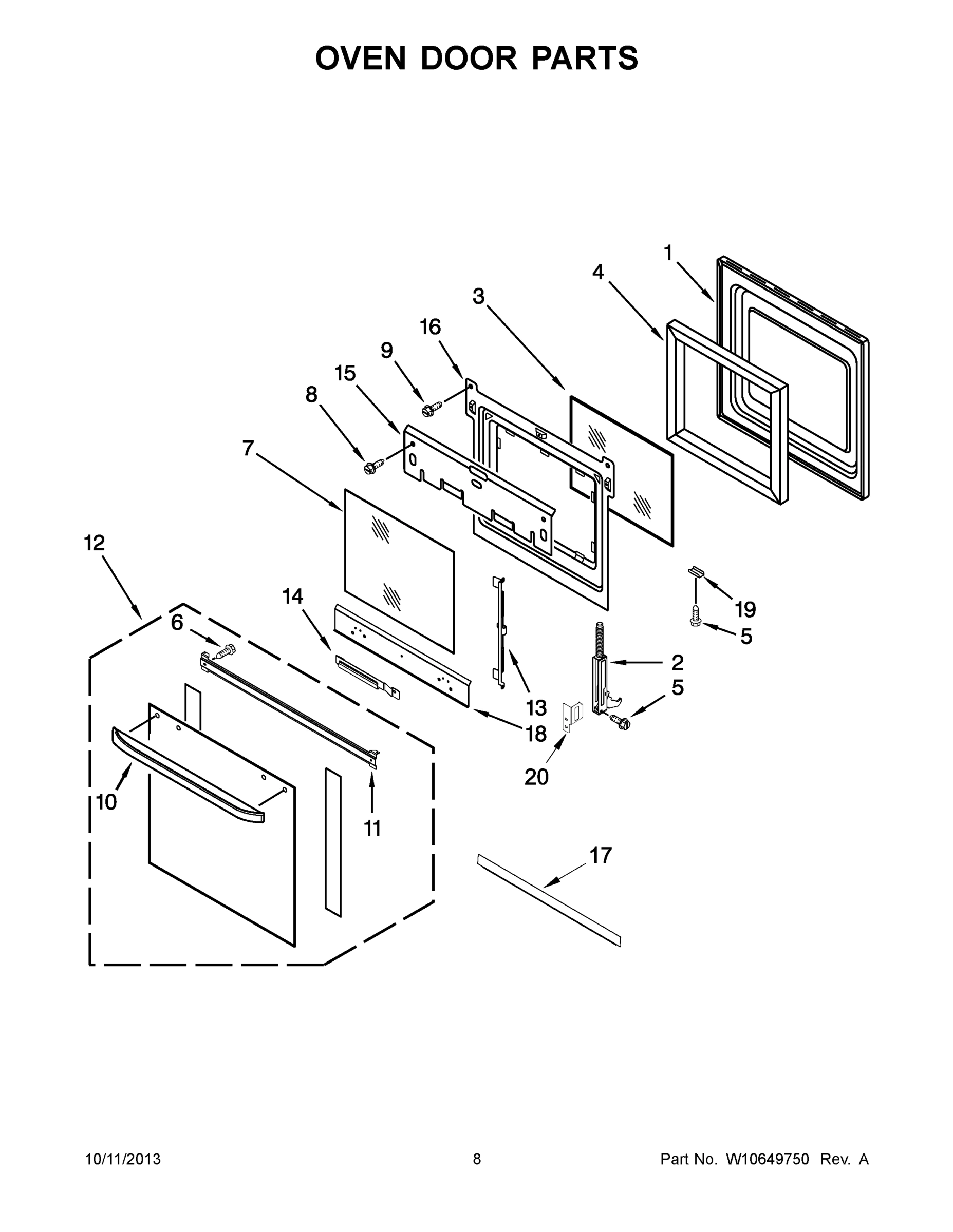05 - OVEN DOOR PARTS