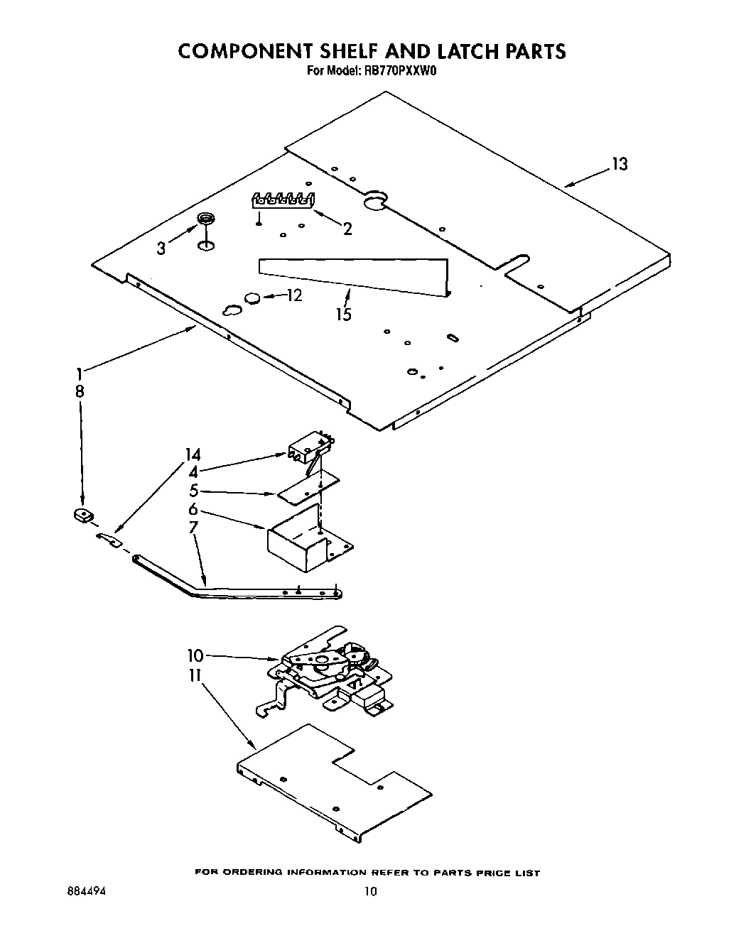 07 - COMPONENT SHELF AND LATCH