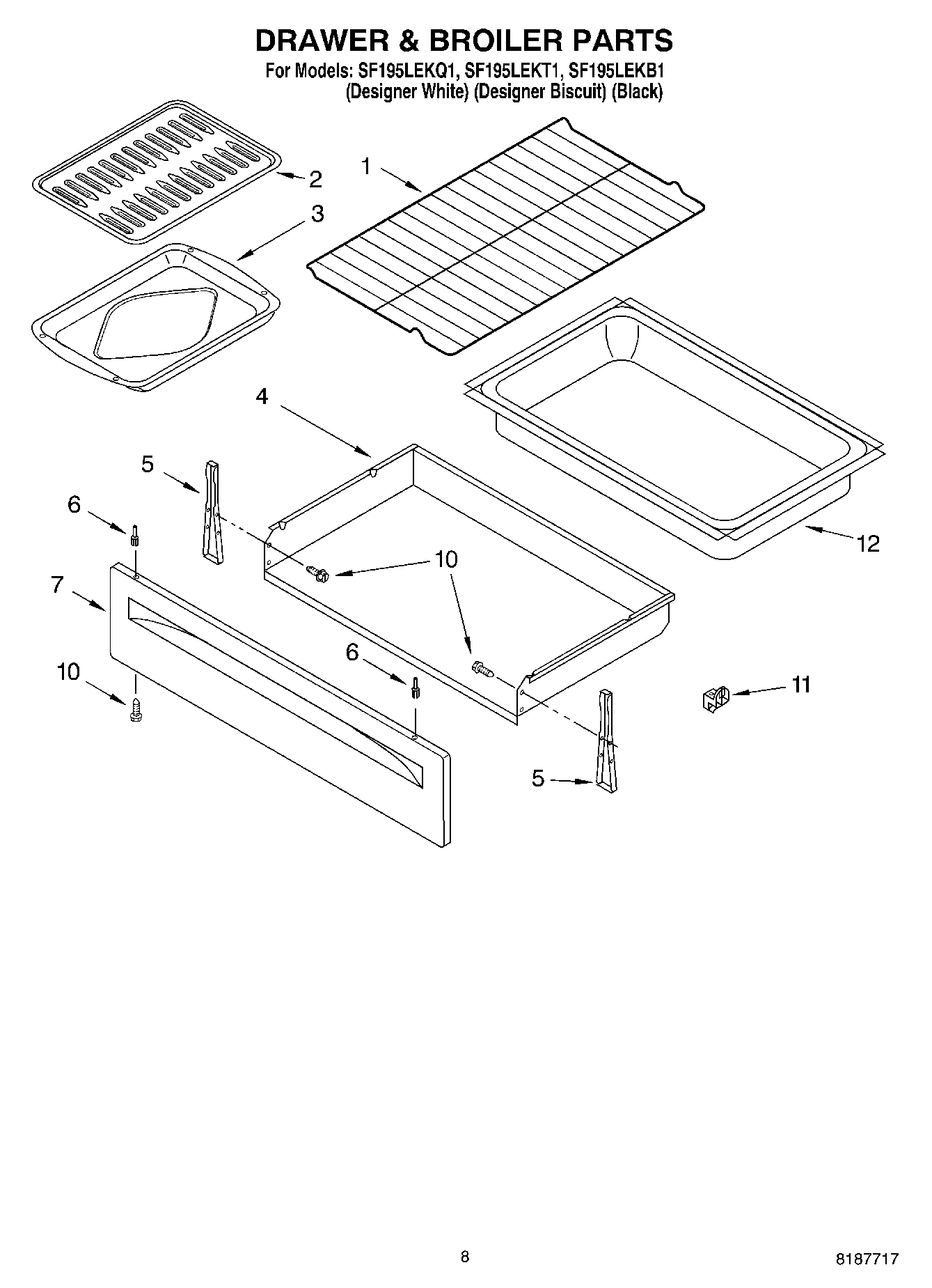 06 - DRAWER & BROILER PARTS, MISCELLANEOUS PARTS