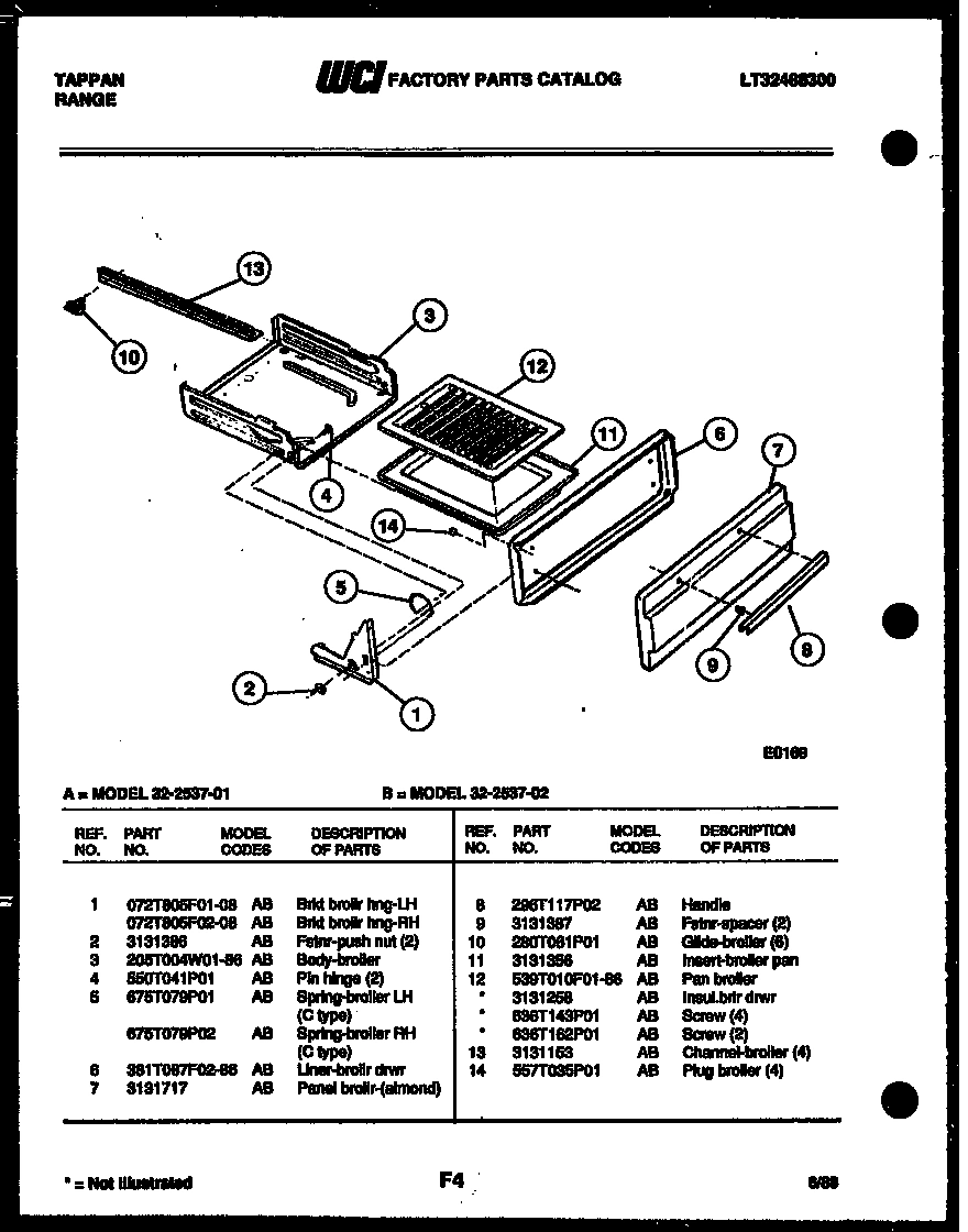 04 - BROILER DRAWER PARTS