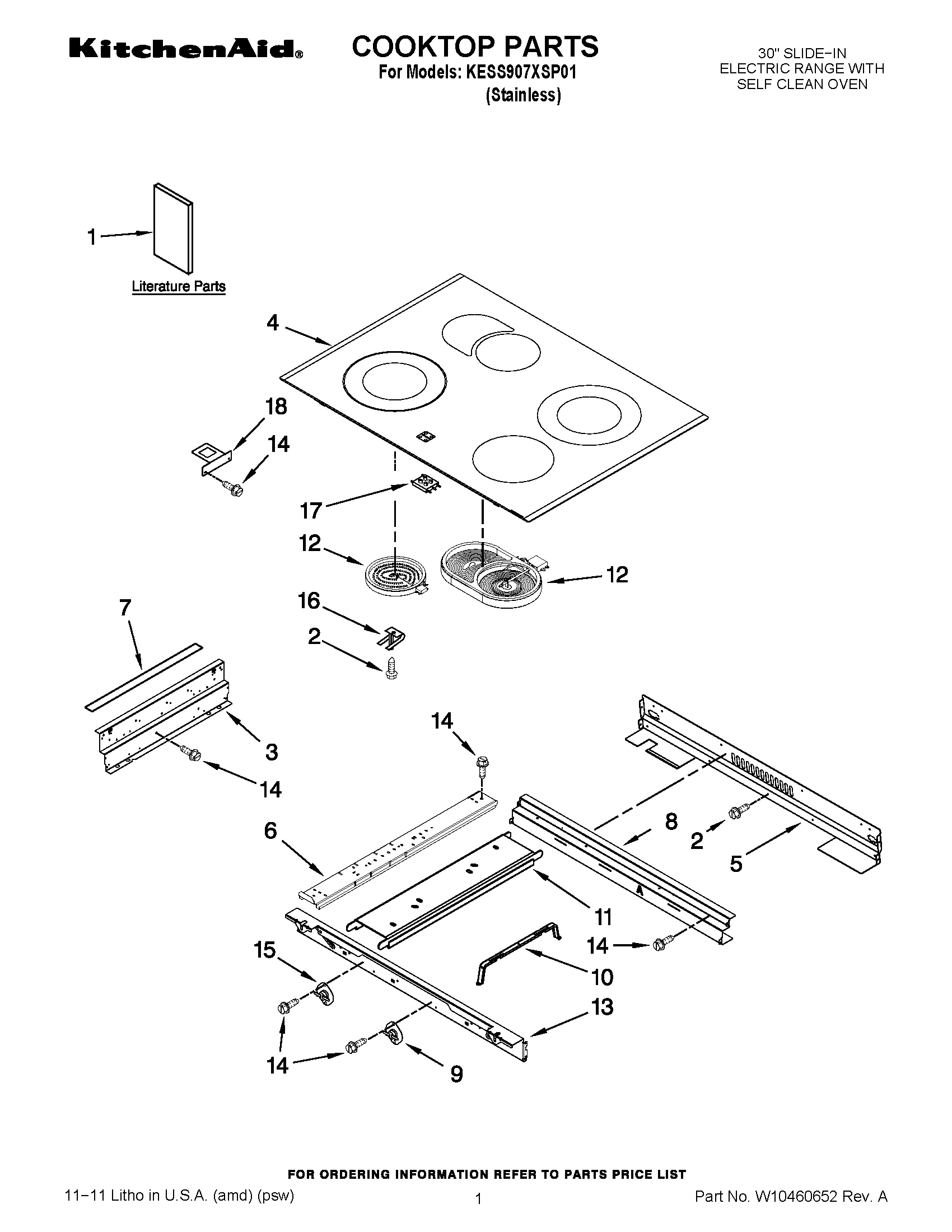 01 - COOKTOP PARTS