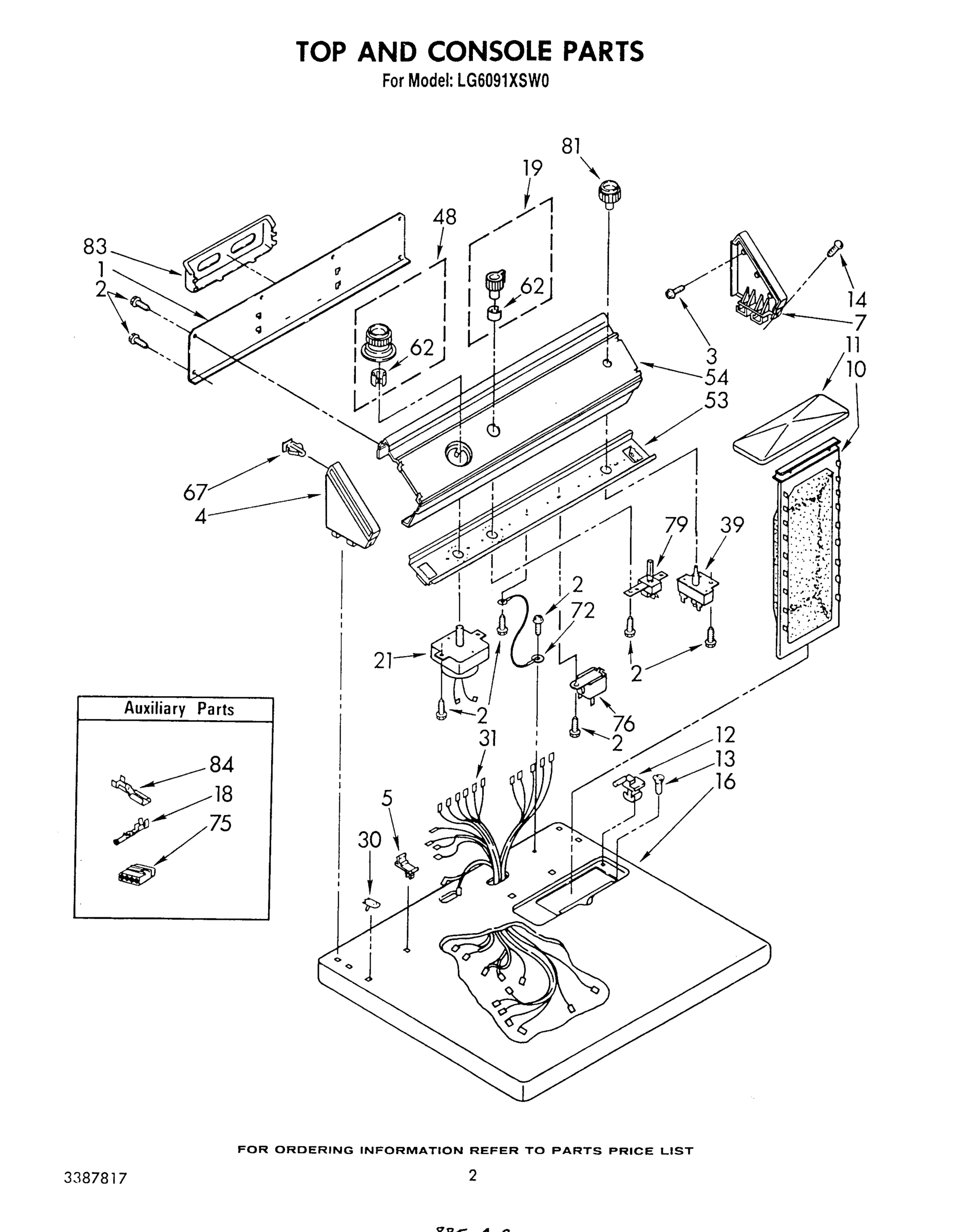 02 - TOP AND CONSOLE , LITERATURE AND OPTIONAL
