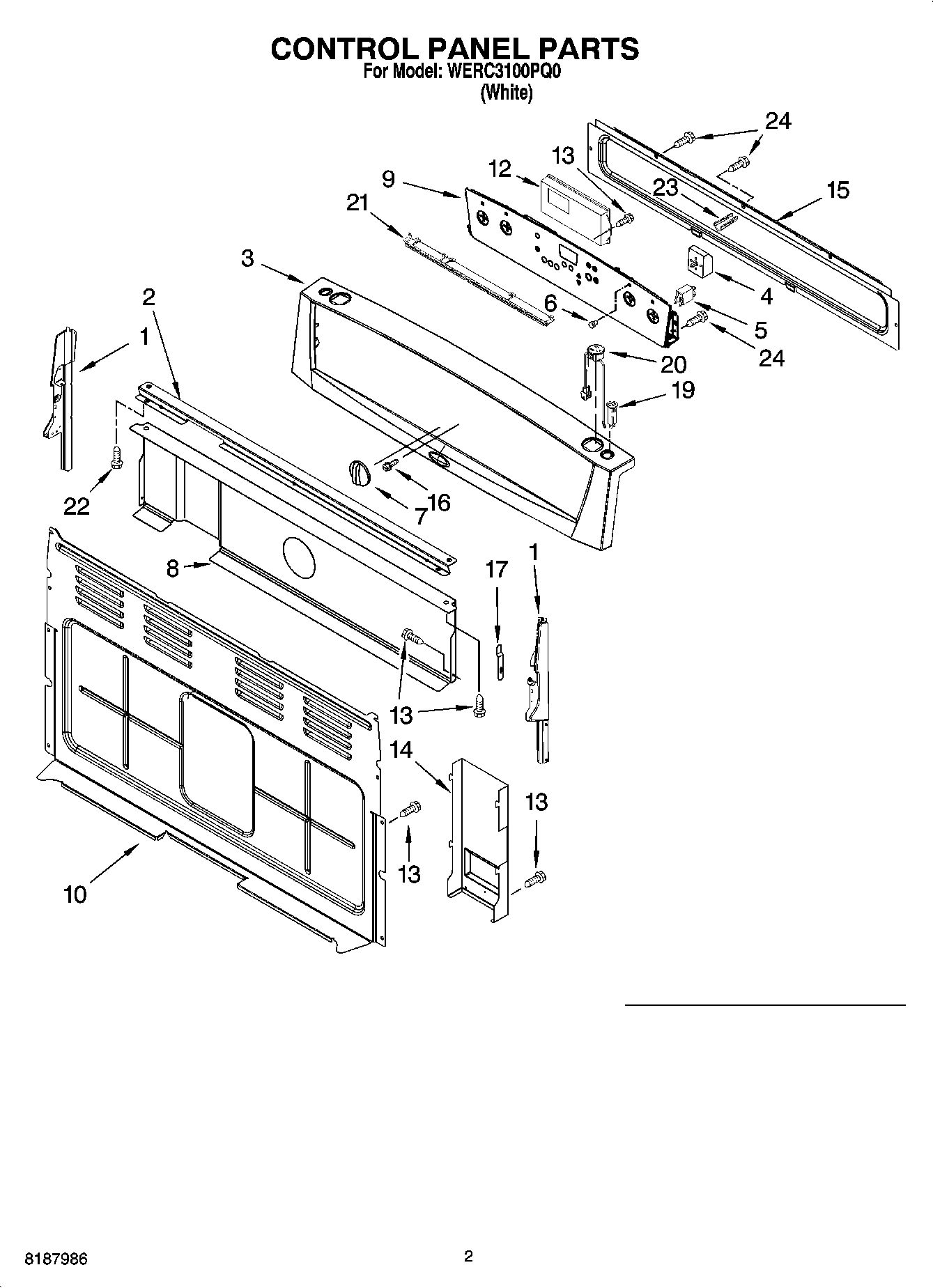 02 - CONTROL PANEL PARTS