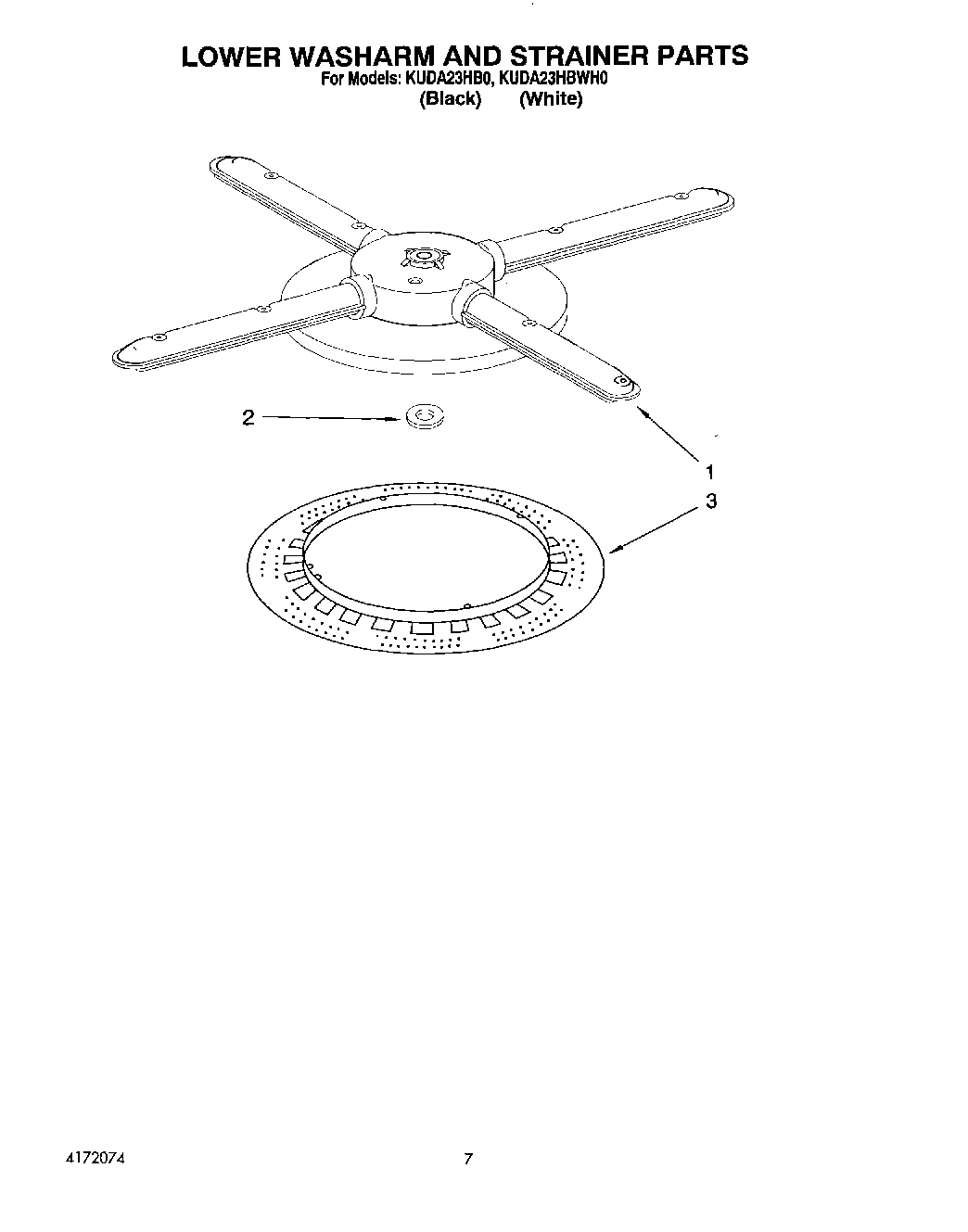 05 - LOWER WASHARM AND STRAINER