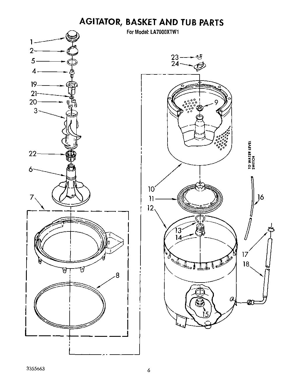05 - AGITATOR, BASKET AND TUB