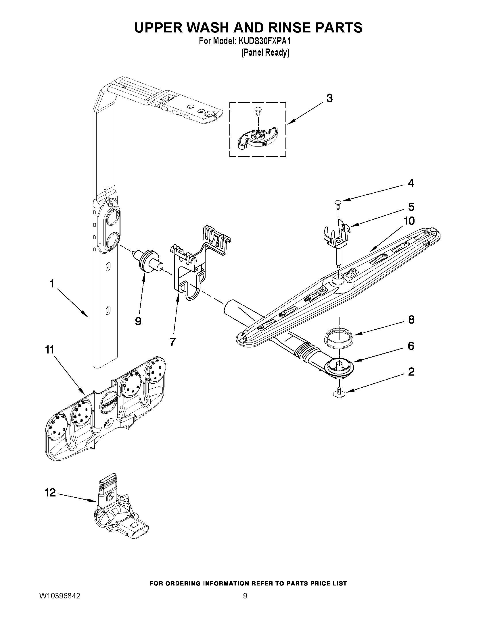 07 - UPPER WASH AND RINSE PARTS
