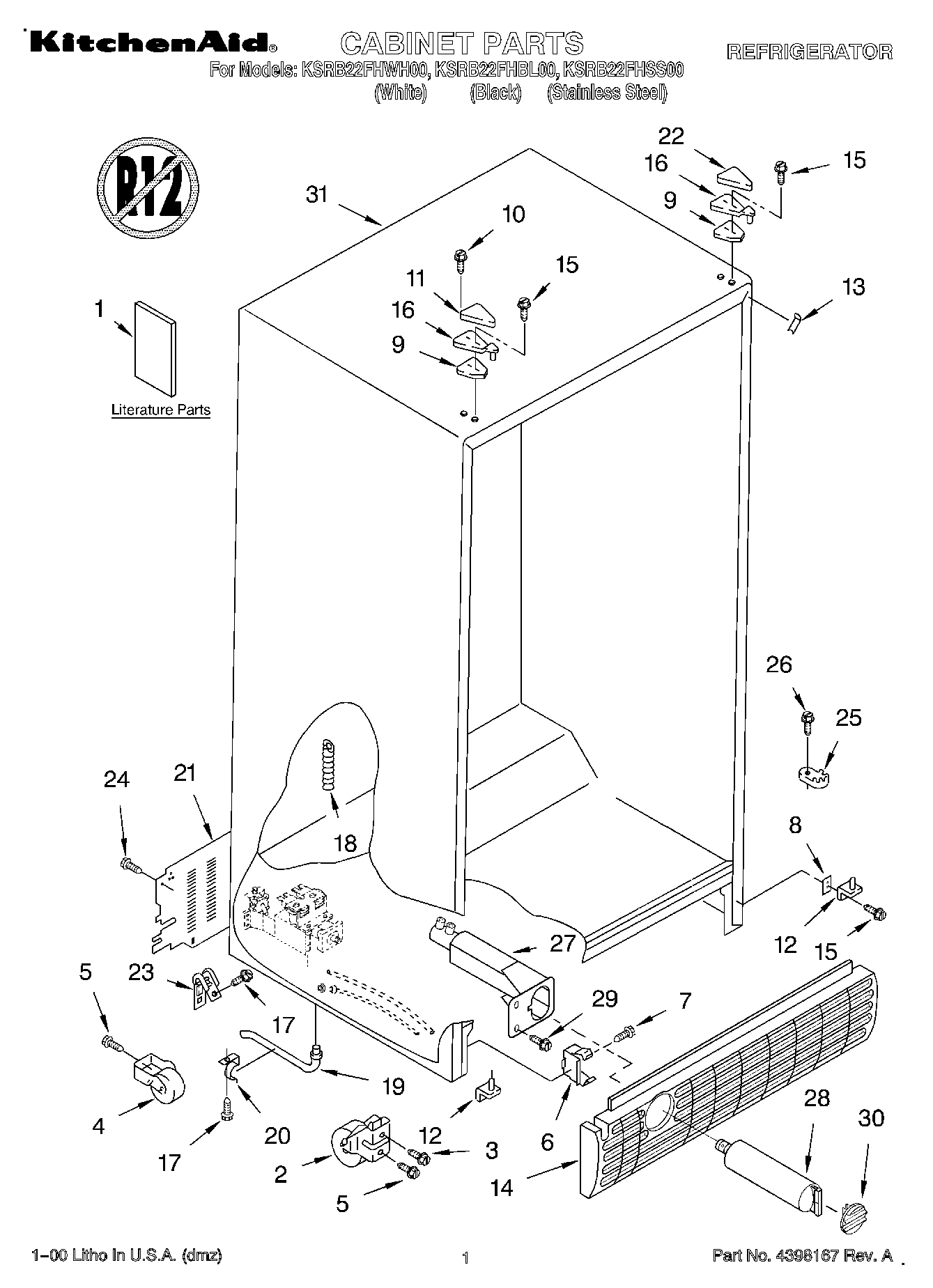 01 - CABINET, LITERATURE