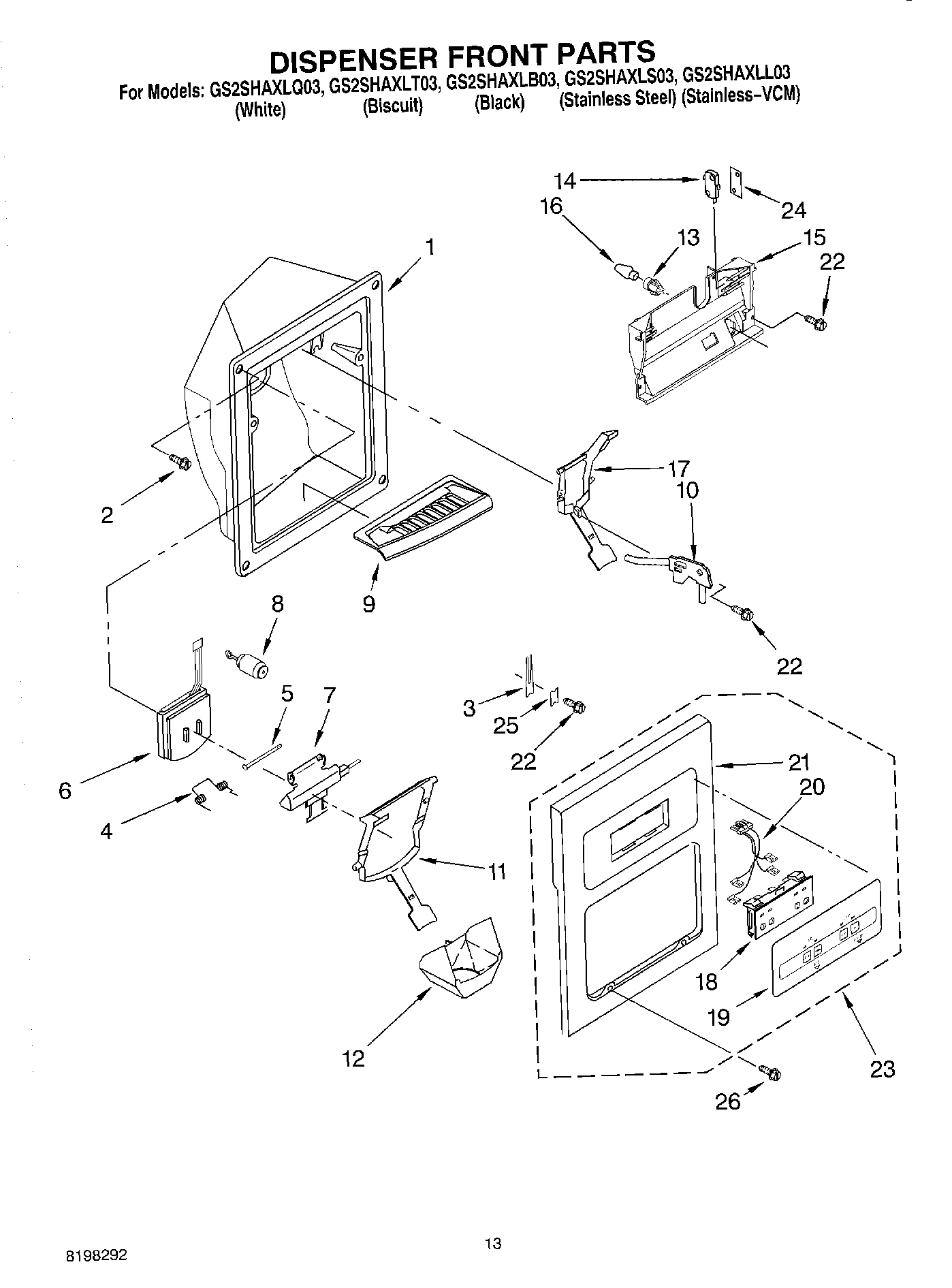 08 - DISPENSER FRONT