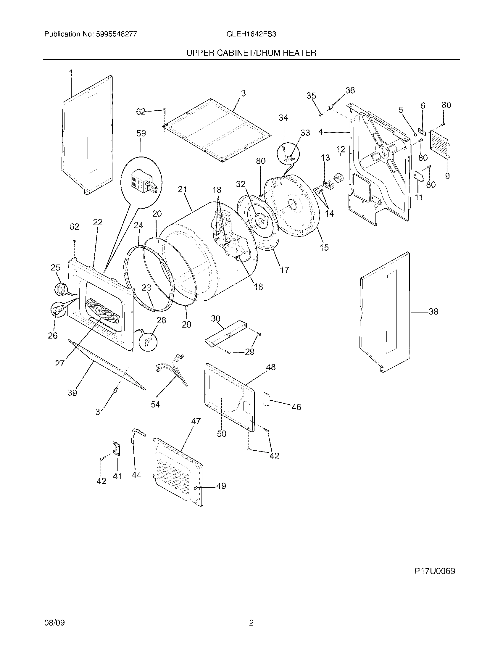 03 - UPPER CABINET/DRUM HEATER