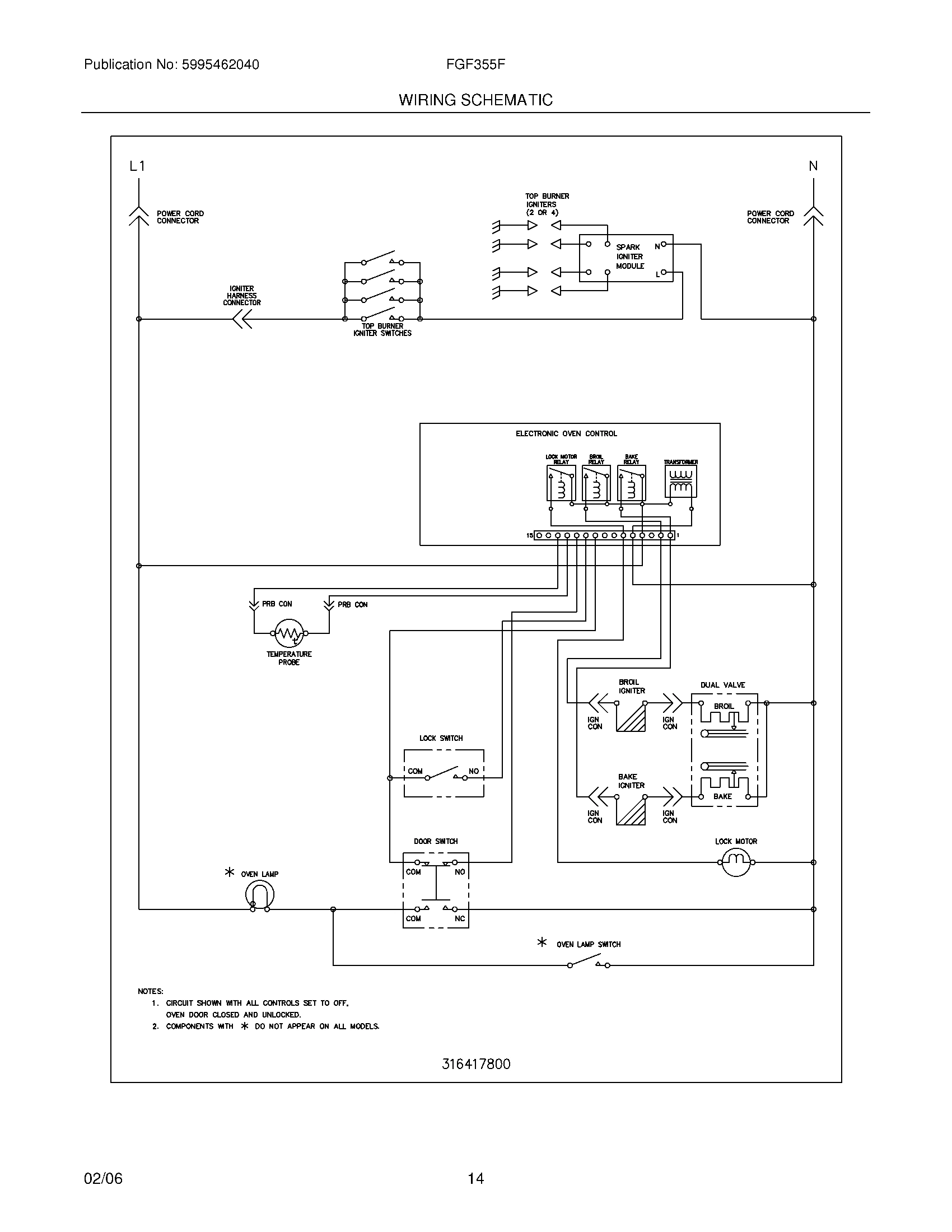 14 - WIRING SCHEMATIC