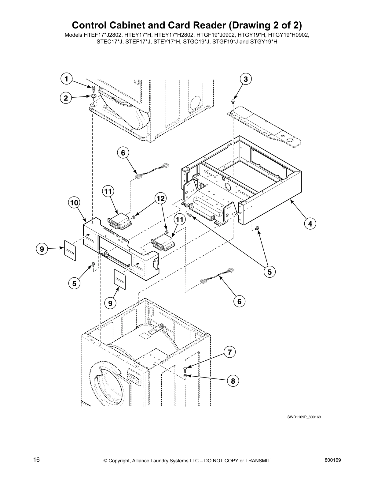 Control Cabinet and Card Reader (Drawing 2 of 2)