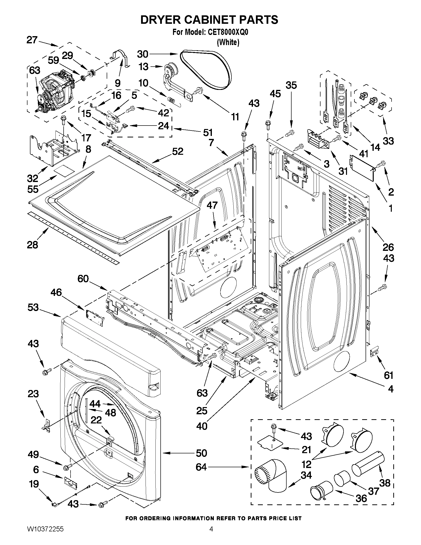 02 - DRYER CABINET PARTS