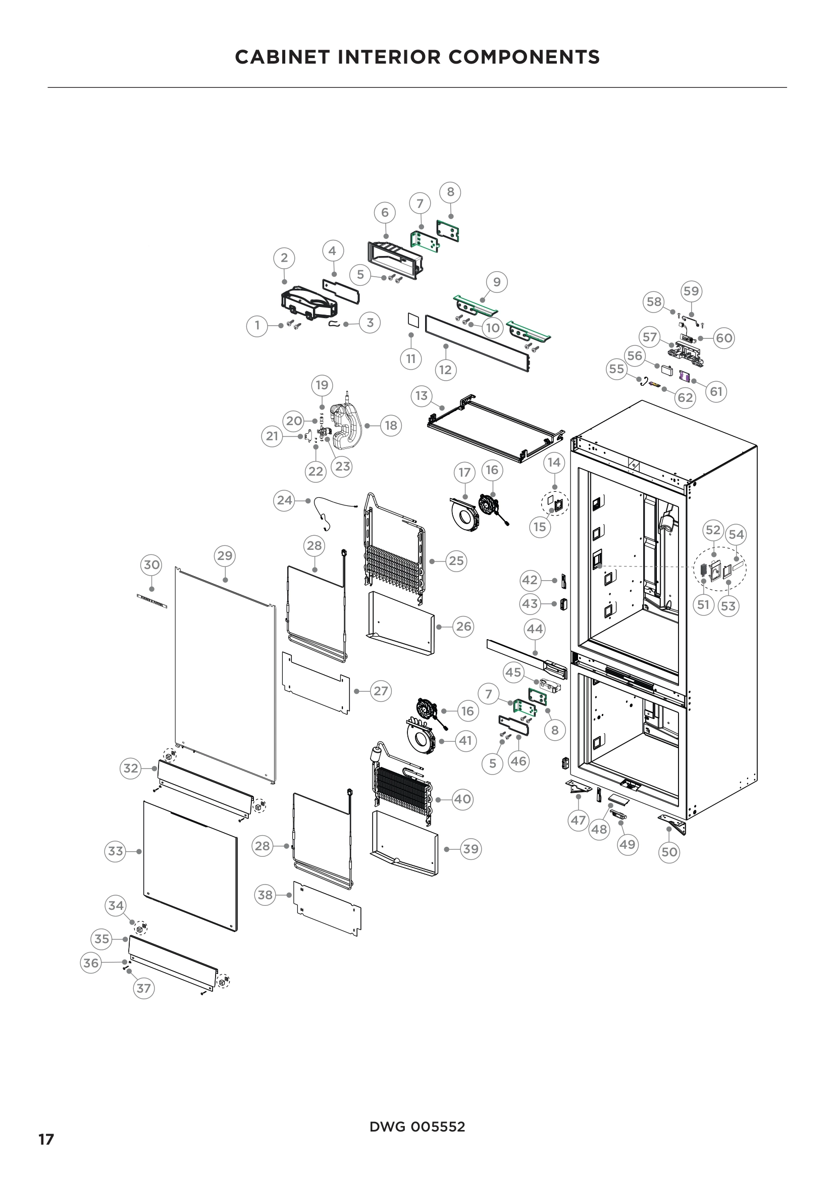 CABINET INTERIOR COMPONENTS