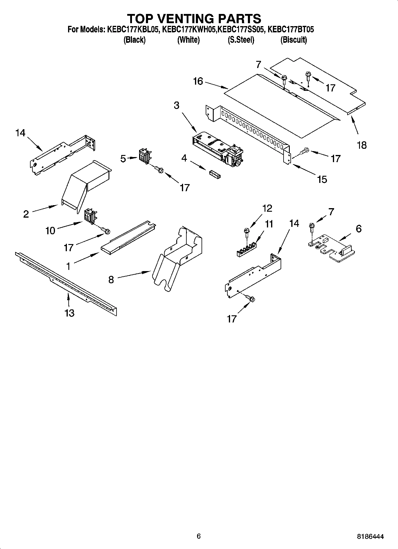 05 - TOP VENTING PARTS, OPTIONAL PARTS
