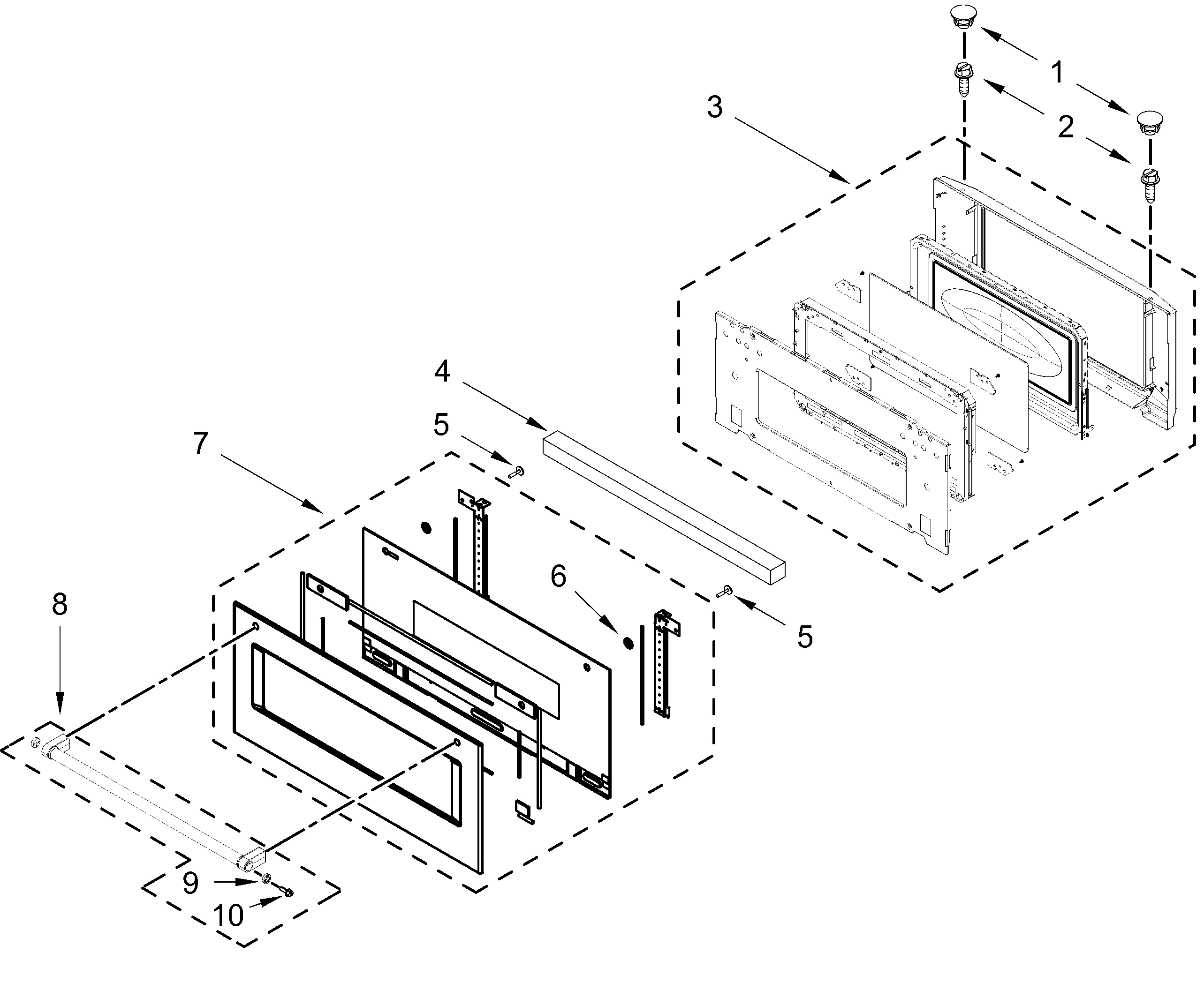 MICROWAVE DOOR PARTS