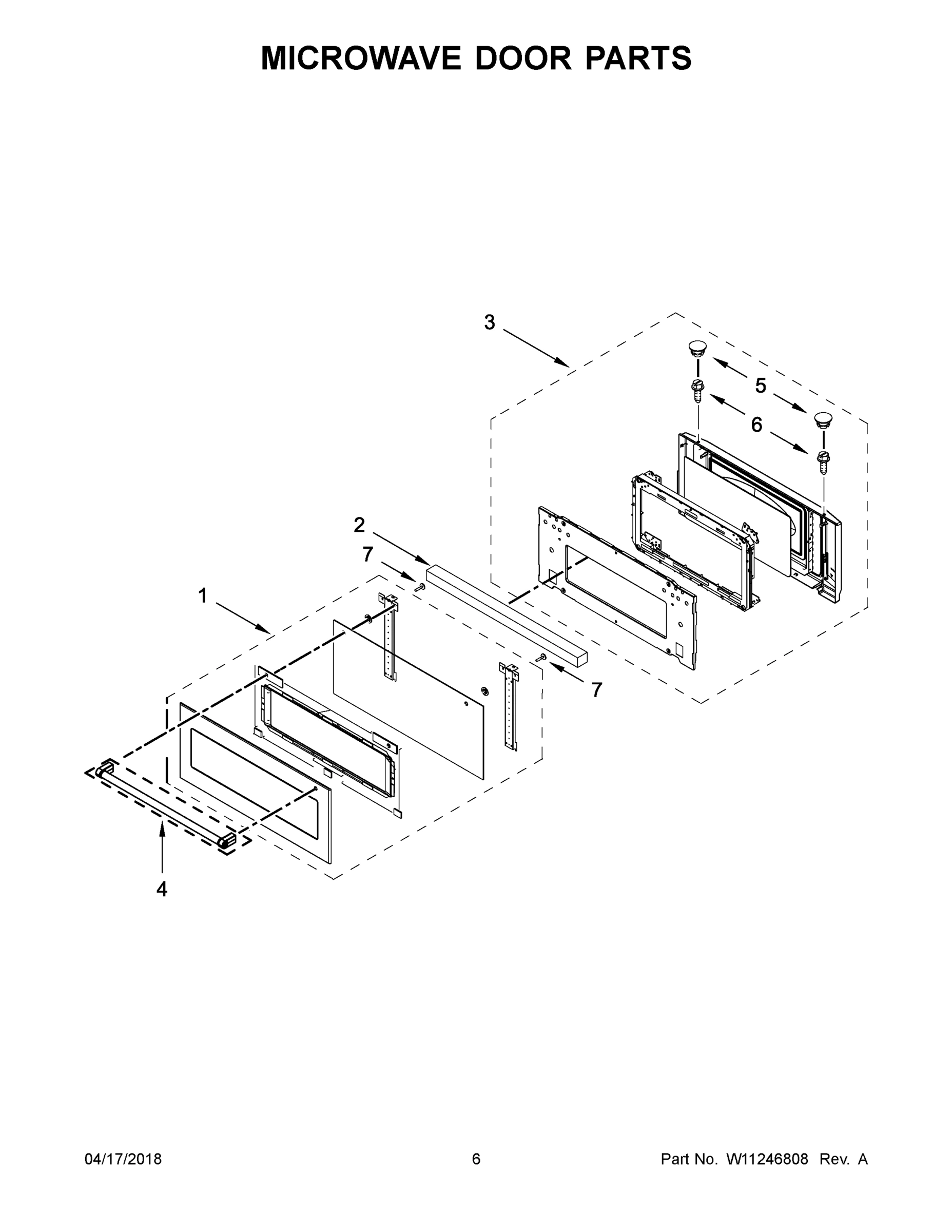 04 - MICROWAVE DOOR PARTS