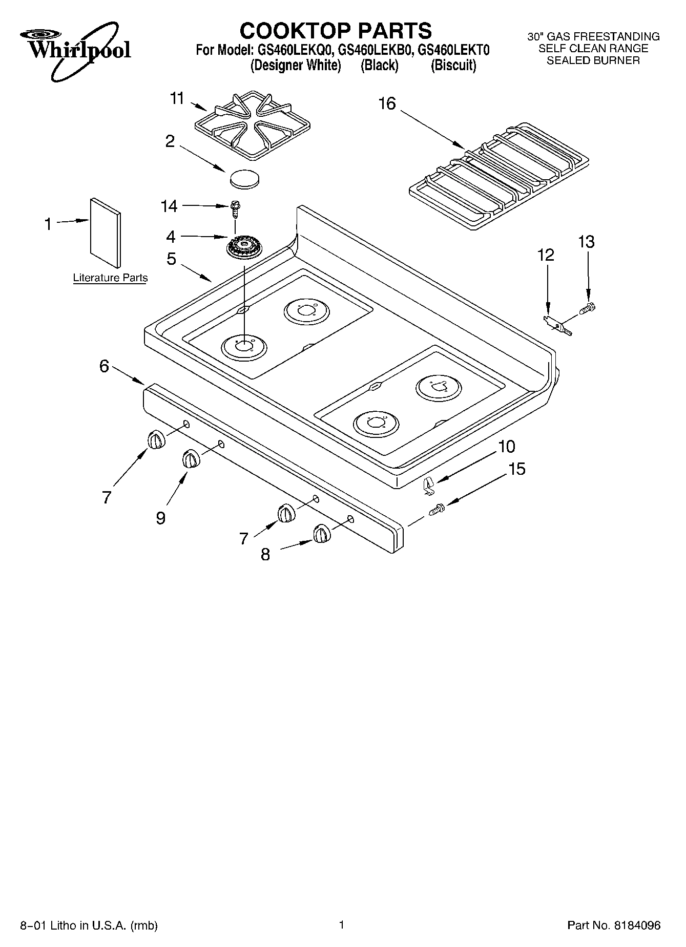 01 - COOKTOP, LITERATURE