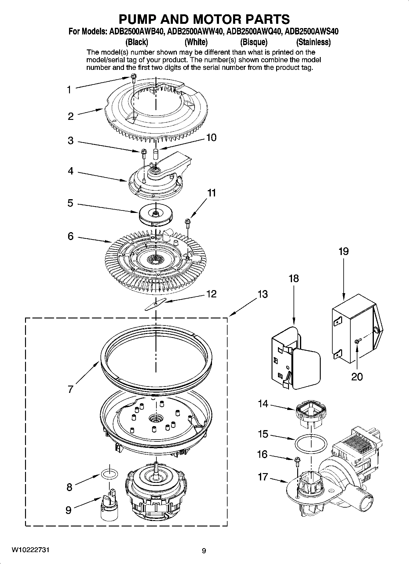 08 - PUMP AND MOTOR PARTS