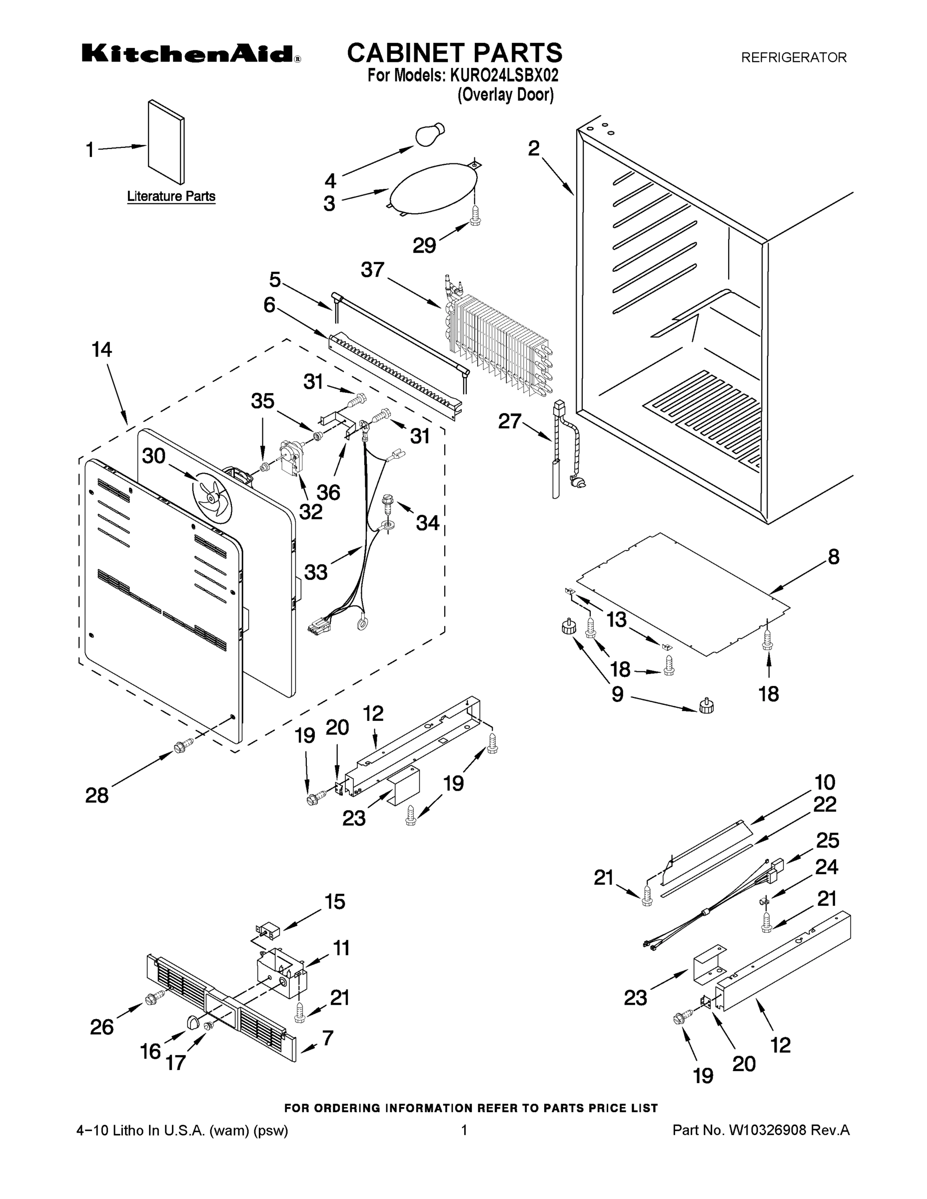 01 - CABINET PARTS