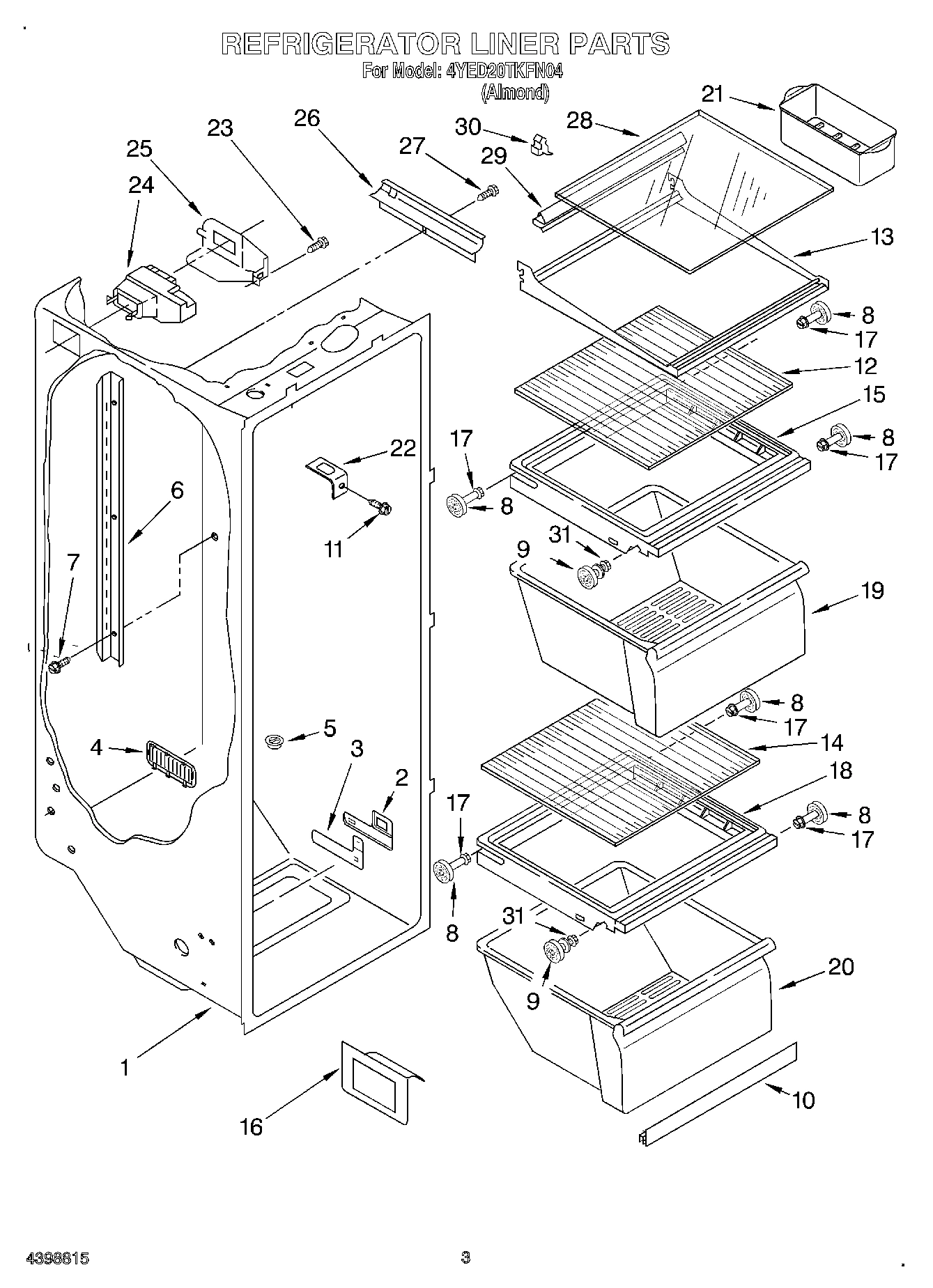 02 - REFRIGERATOR LINER