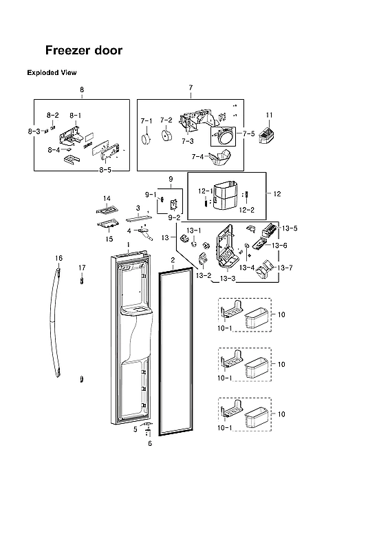 Freezer Door Parts