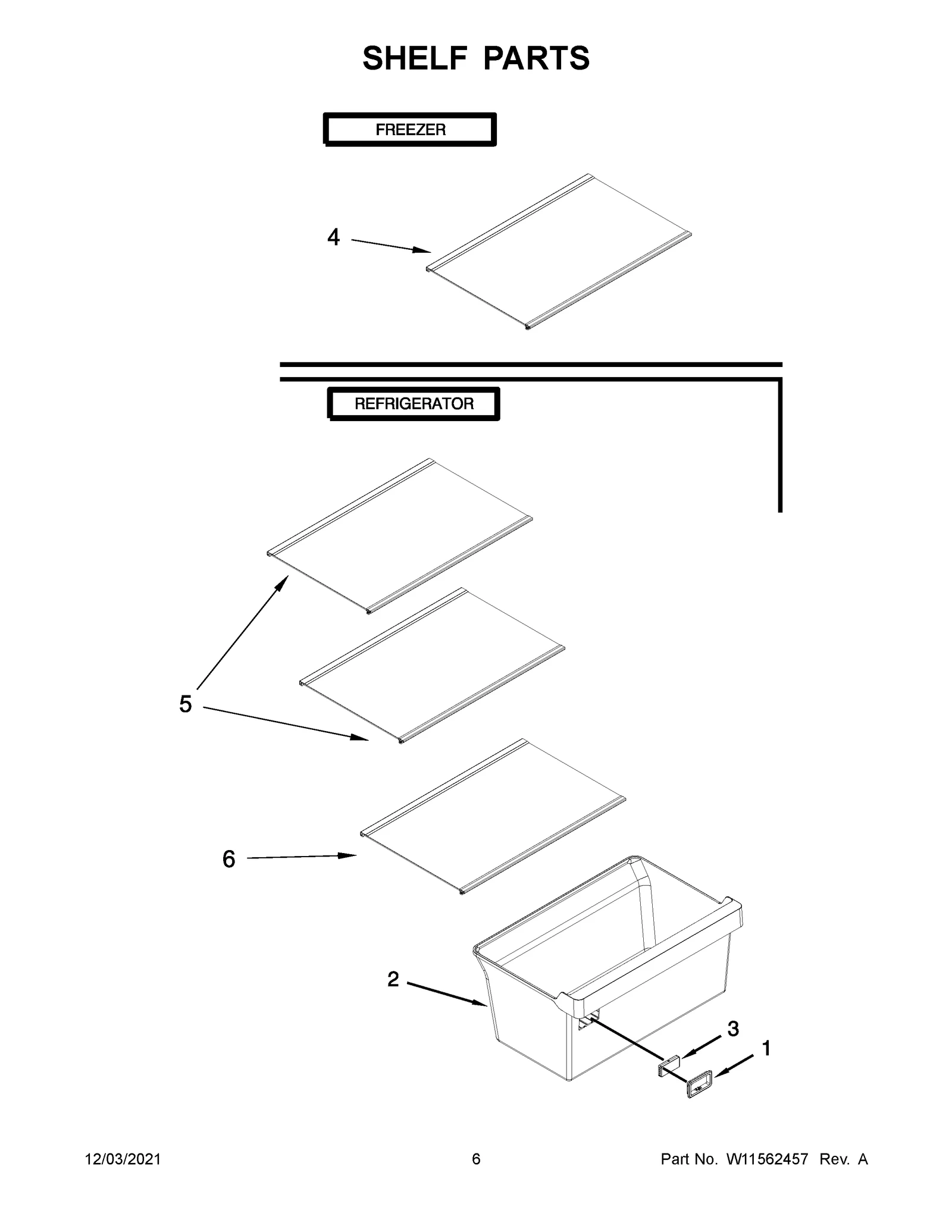 SHELF PARTS